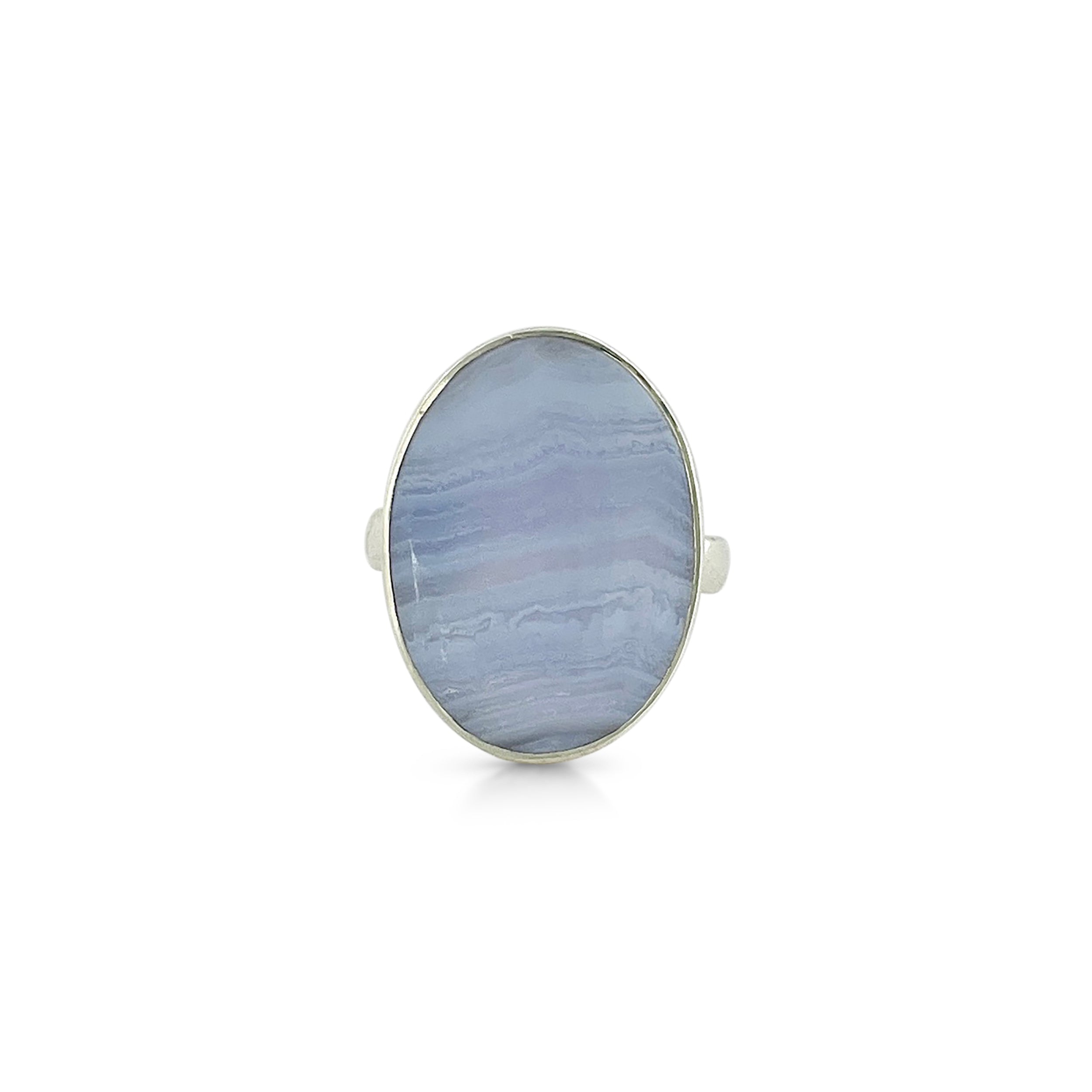 Blue Lace Agate Ring-(BLA-2-12)