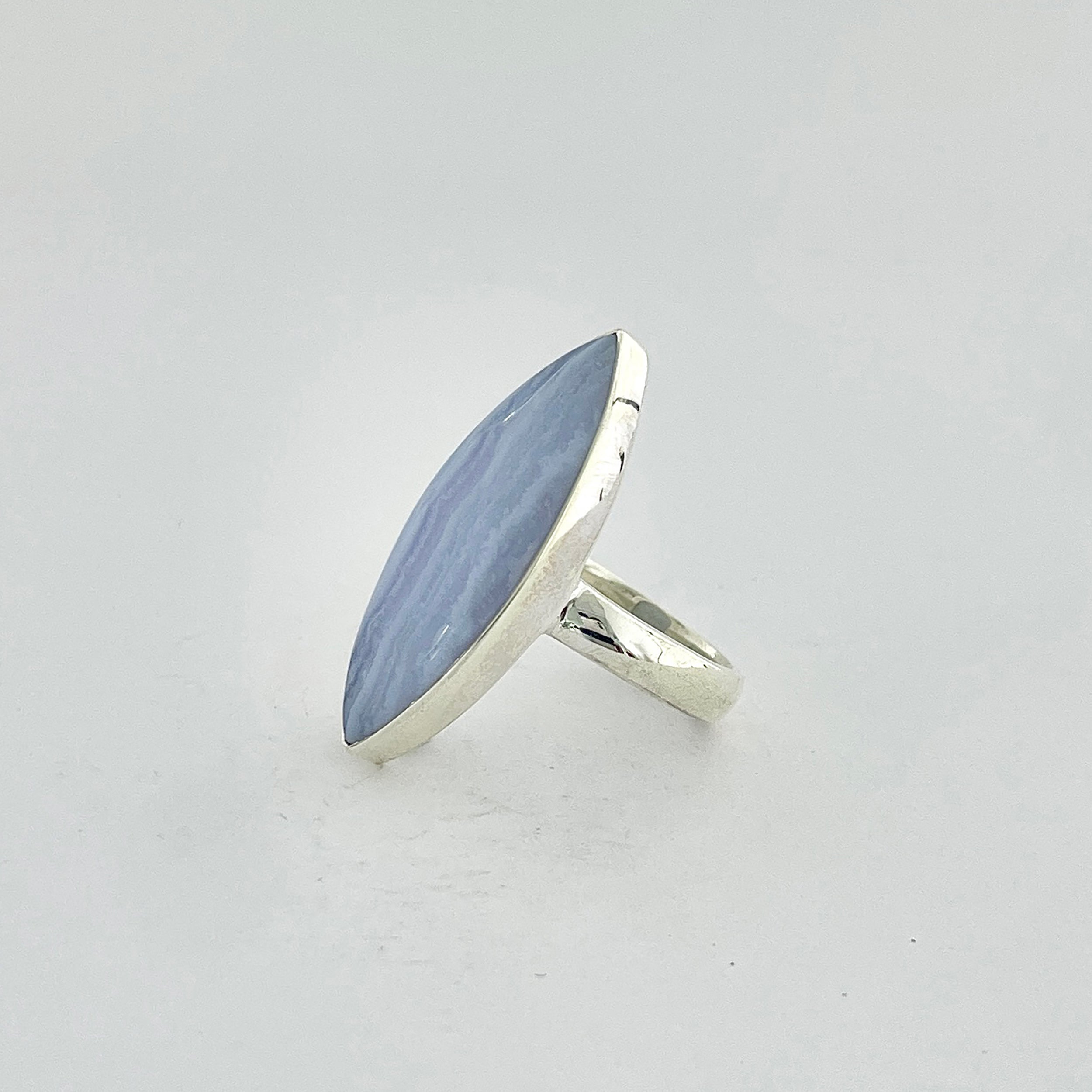 Blue Lace Agate Ring-(BLA-2-3)