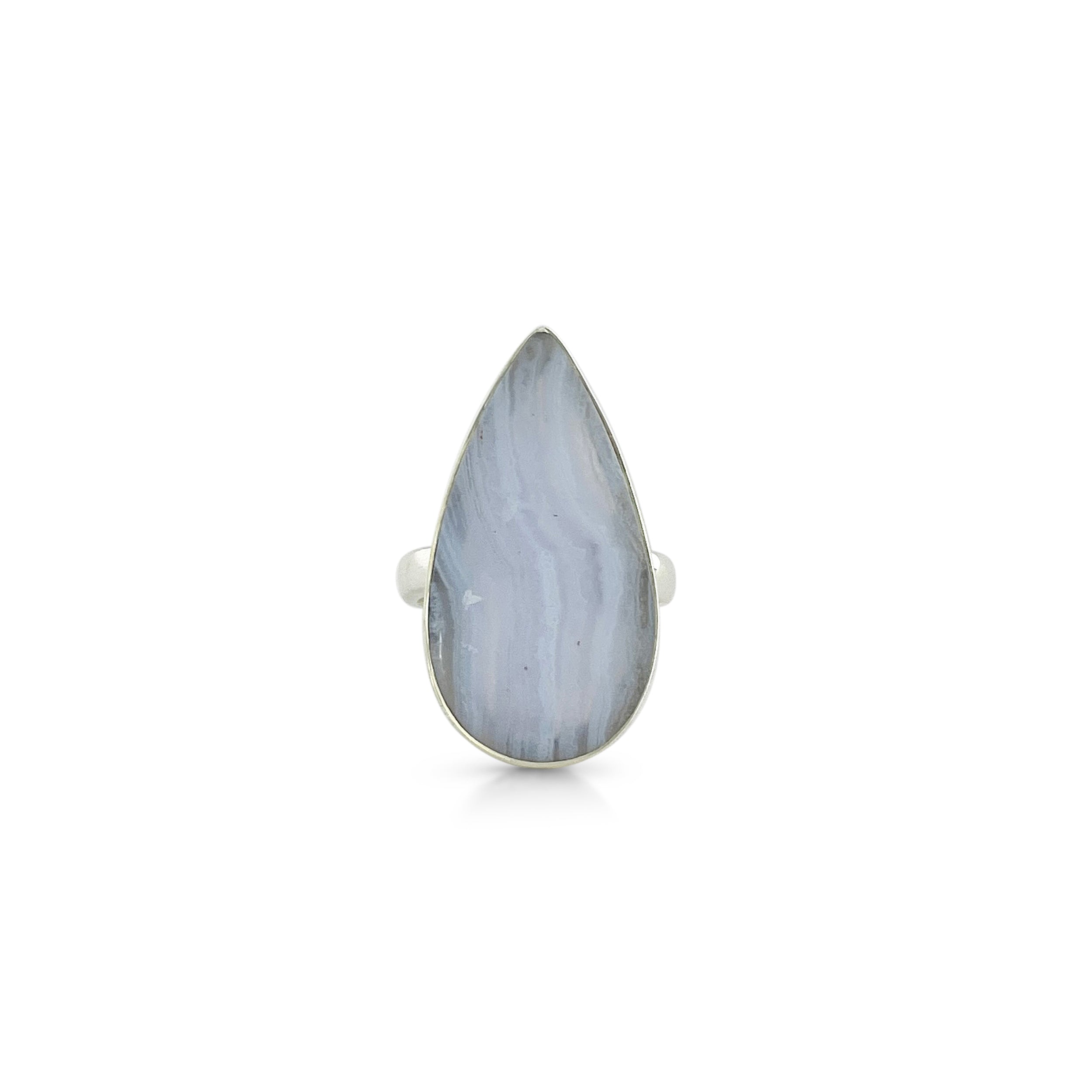 Blue Lace Agate Ring-(BLA-2-5)