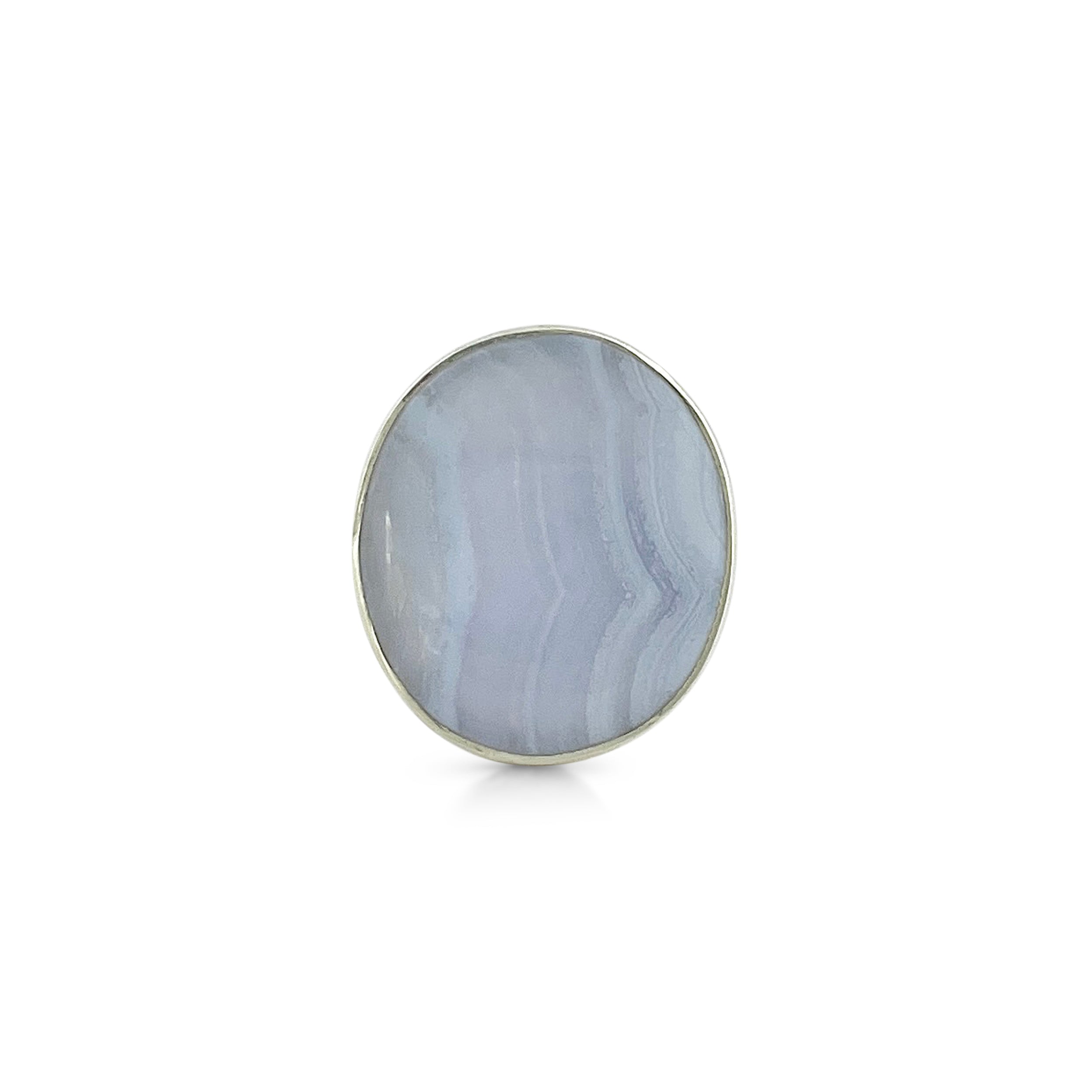Blue Lace Agate Ring-(BLA-2-6)