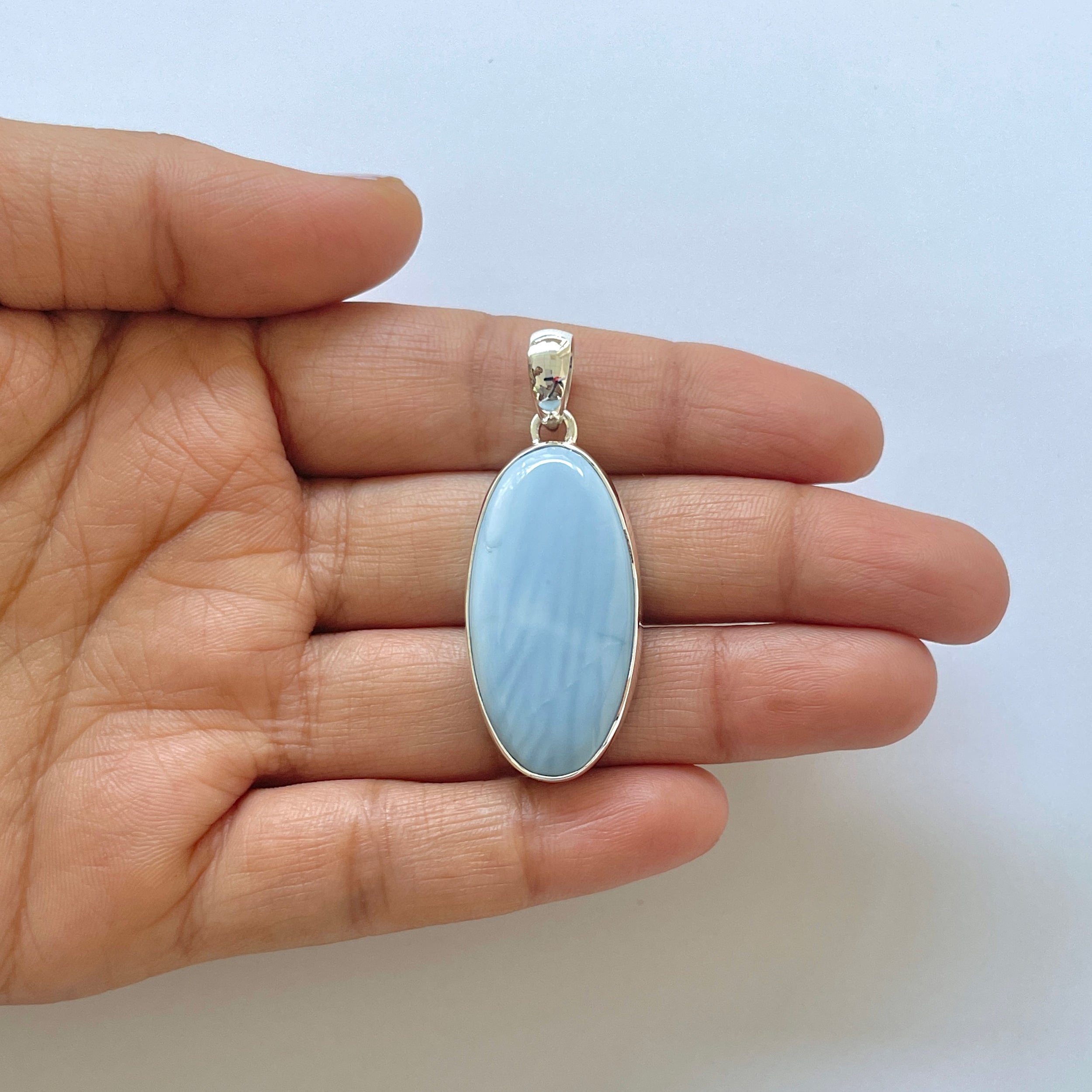 Blue Opal Pendant-(BLO-1-38)