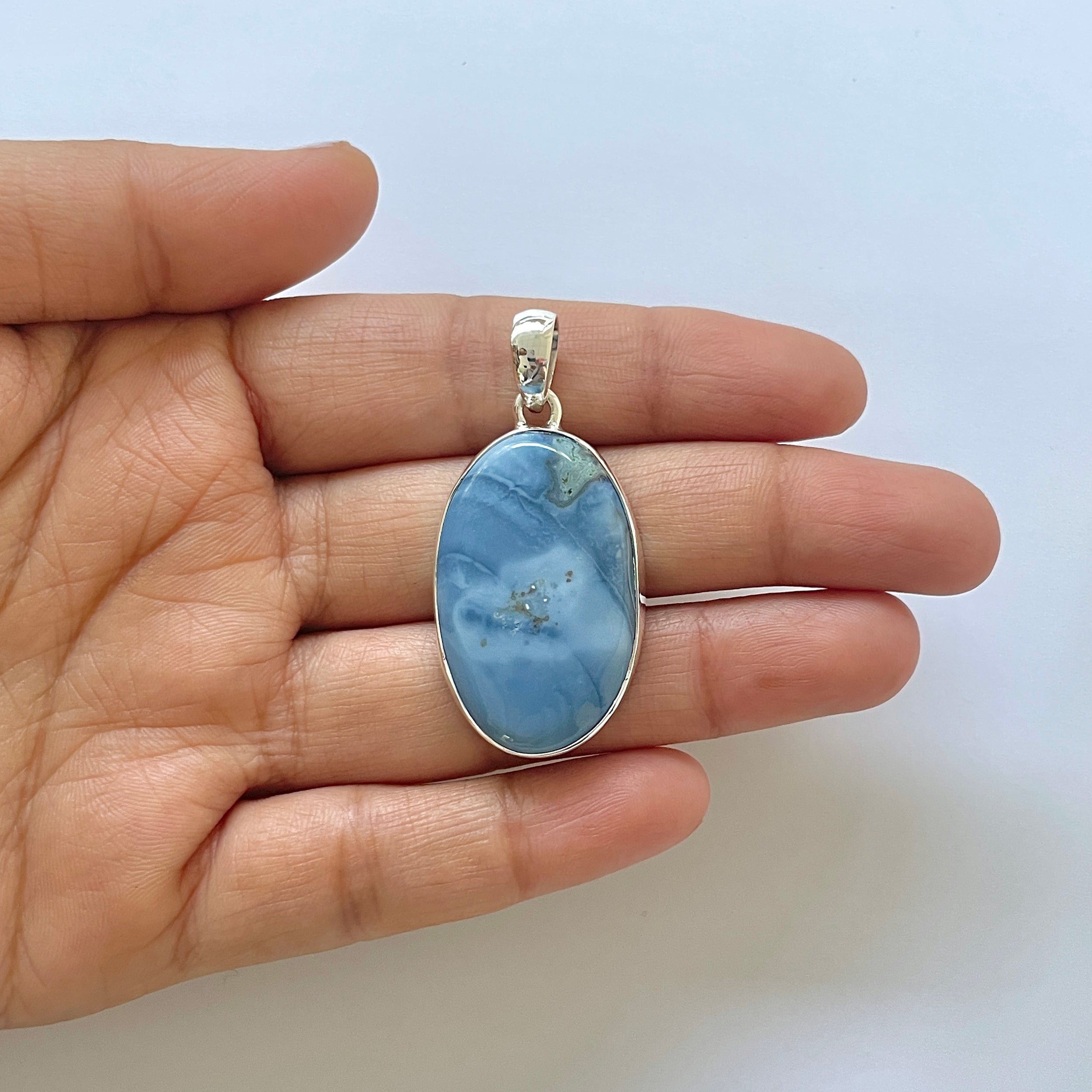 Blue Opal Pendant-(BLO-1-44)