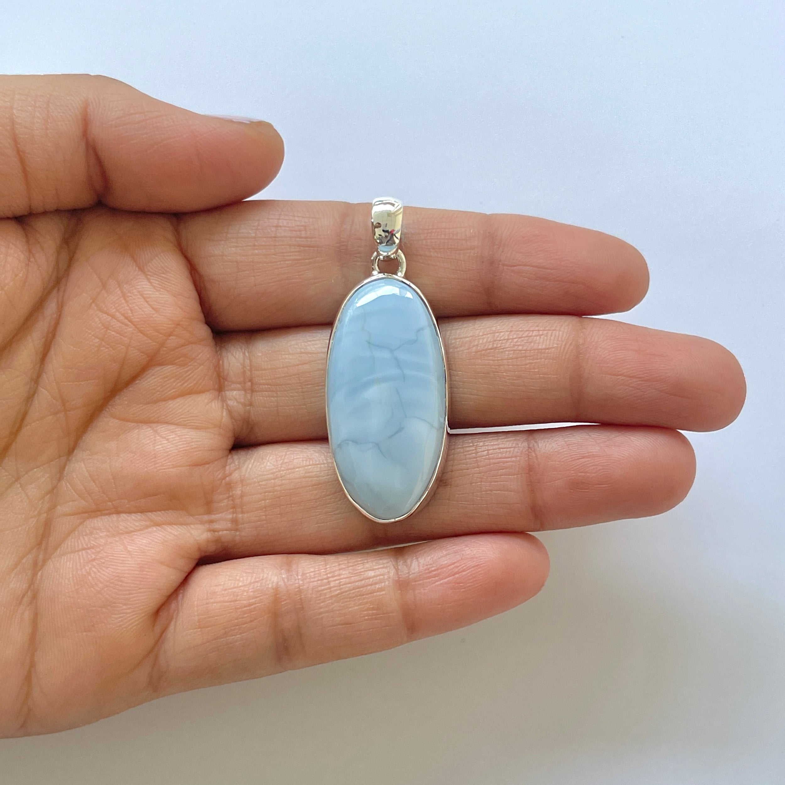 Blue Opal Pendant-(BLO-1-47)