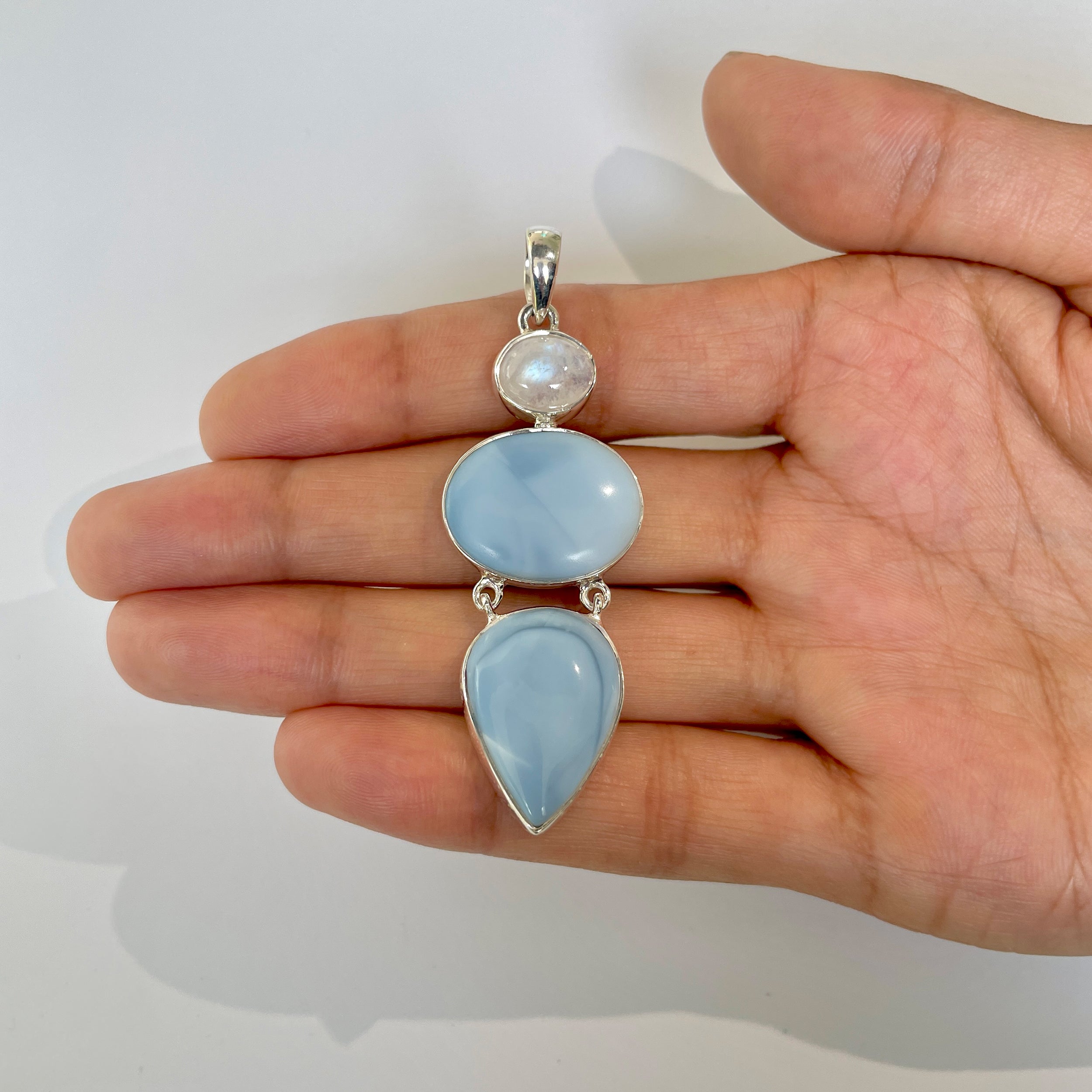 Blue Opal Pendant-(BLO-1-55)
