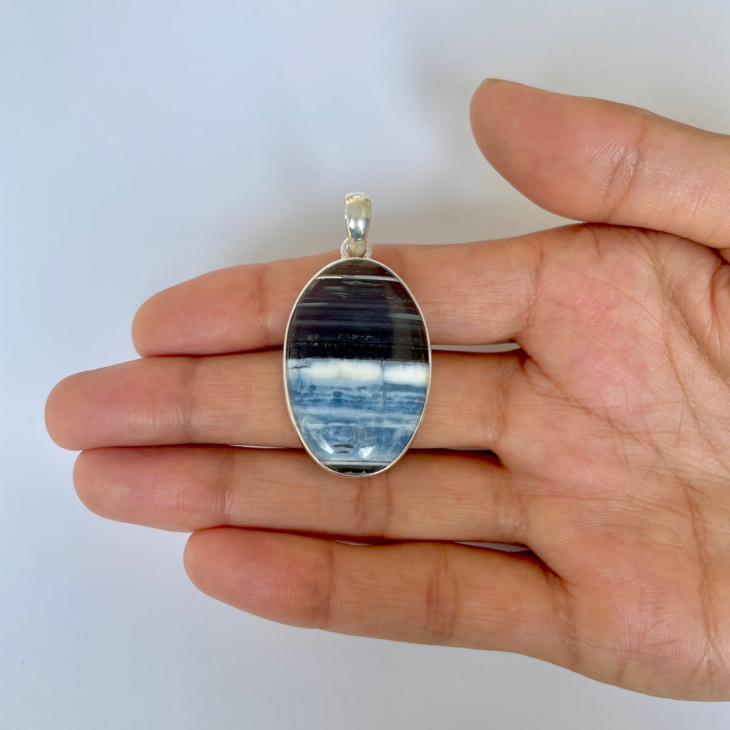Blue Opal Pendant-(BLO-1-56)