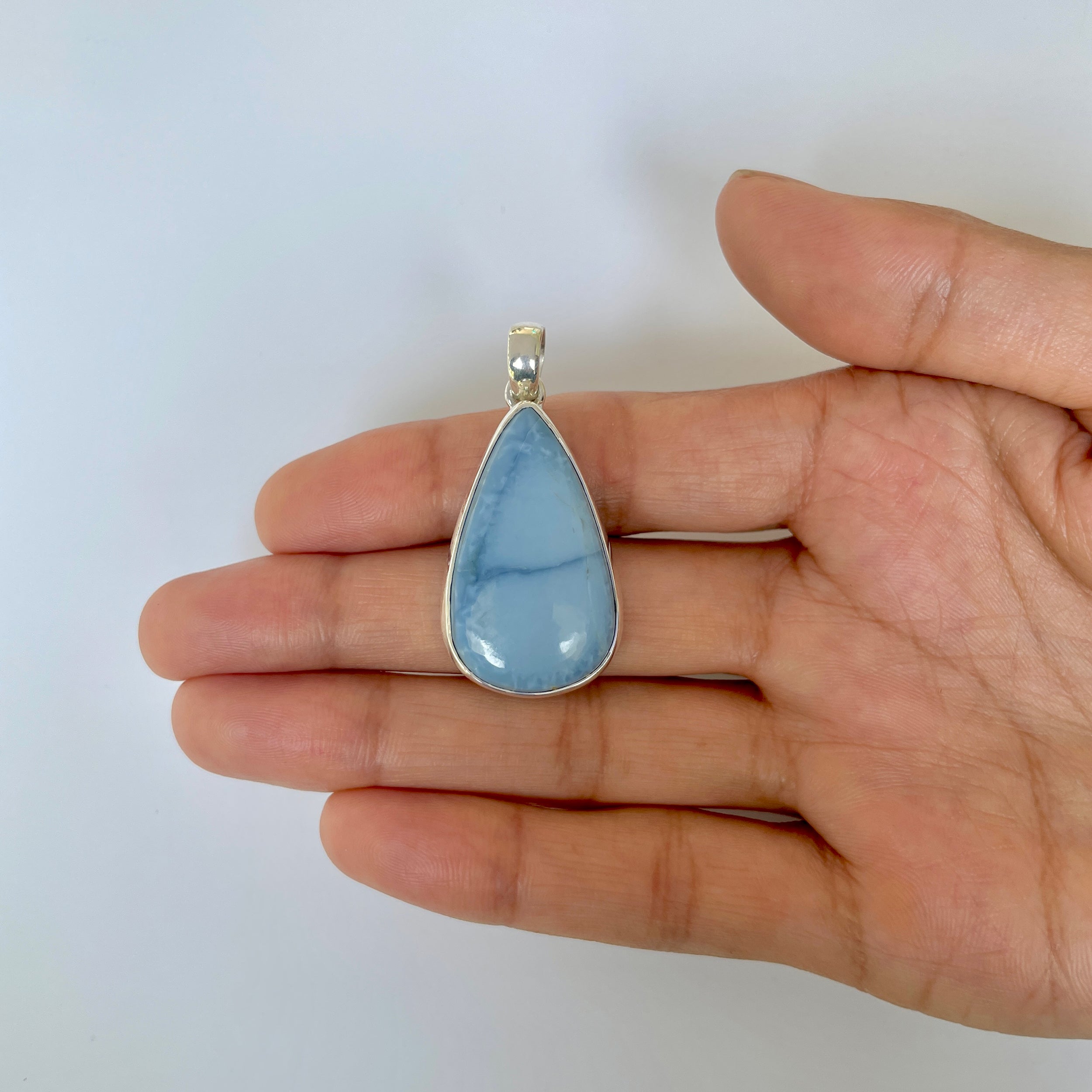 Blue Opal Pendant-(BLO-1-57)