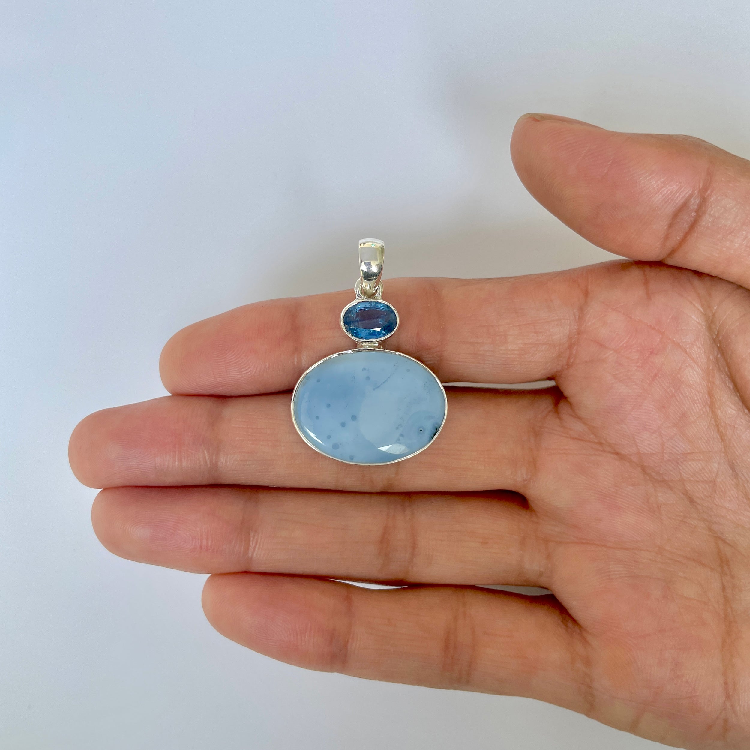 Blue Opal Pendant-(BLO-1-60)