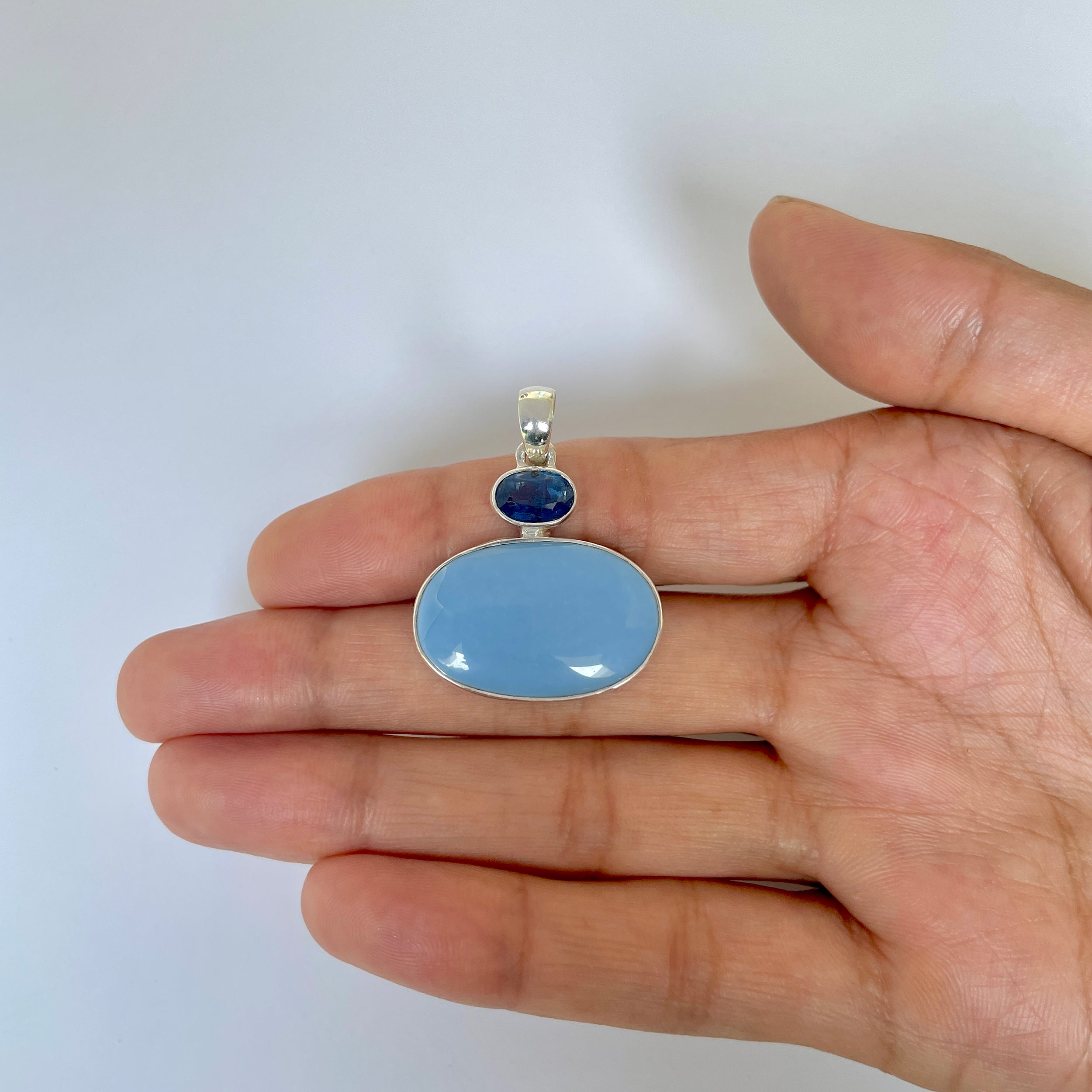 Blue Opal Pendant-(BLO-1-66)