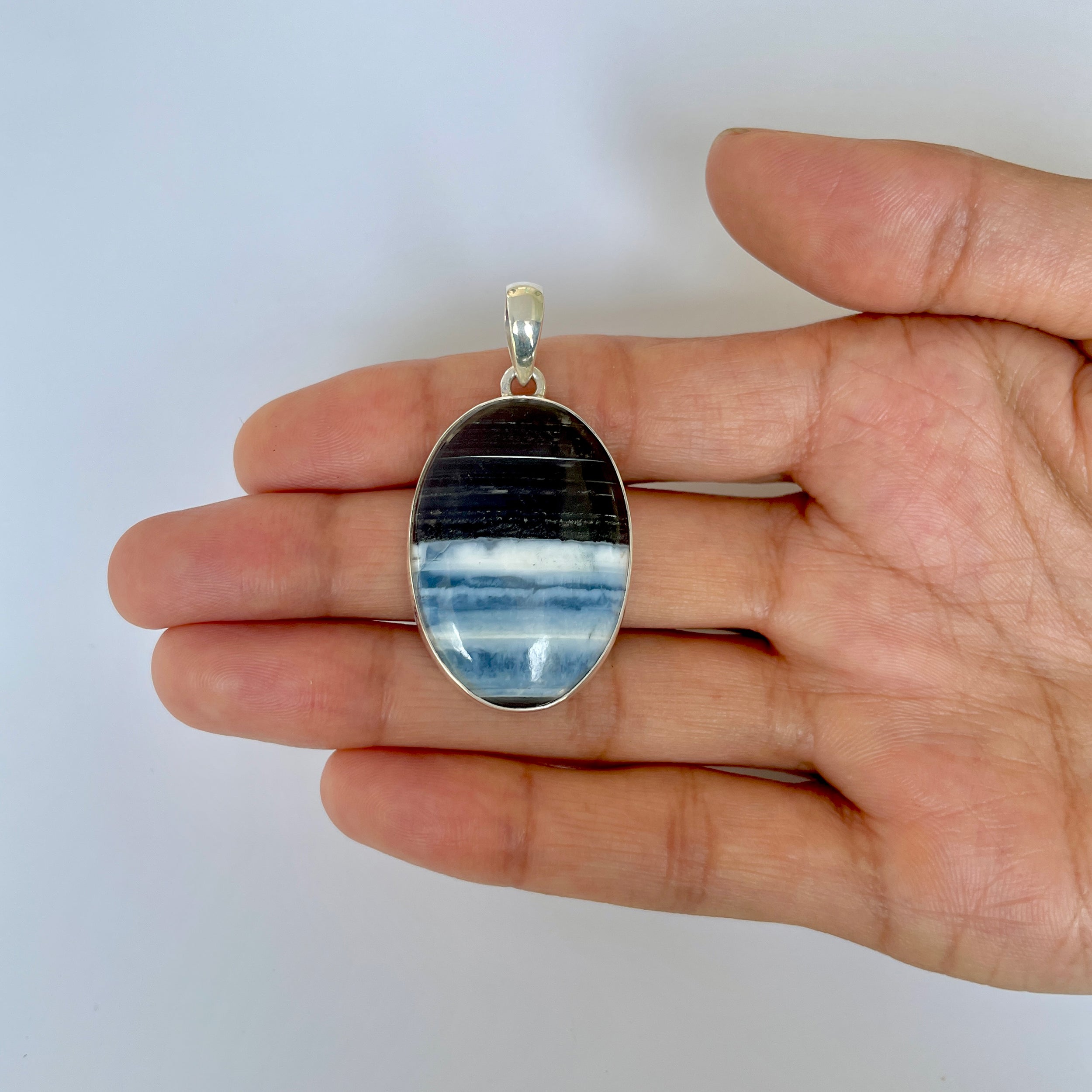 Blue Opal Pendant-(BLO-1-67)