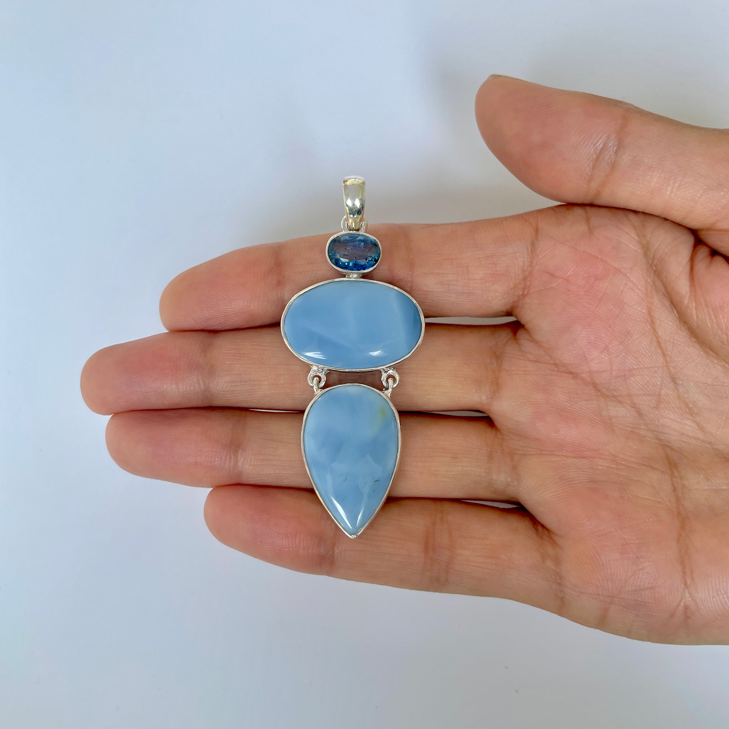 Blue Opal Pendant-(BLO-1-74)