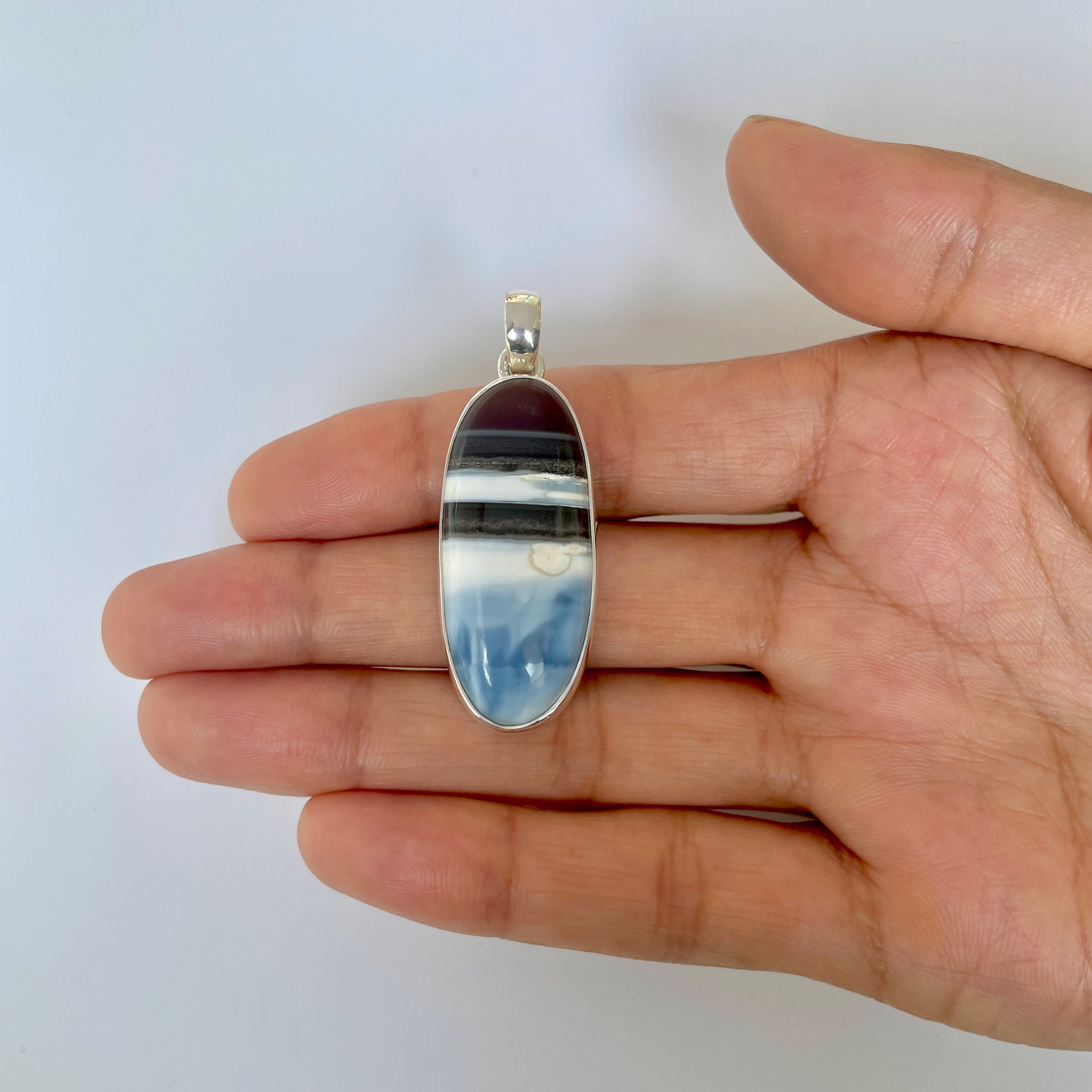 Blue Opal Pendant-(BLO-1-75)