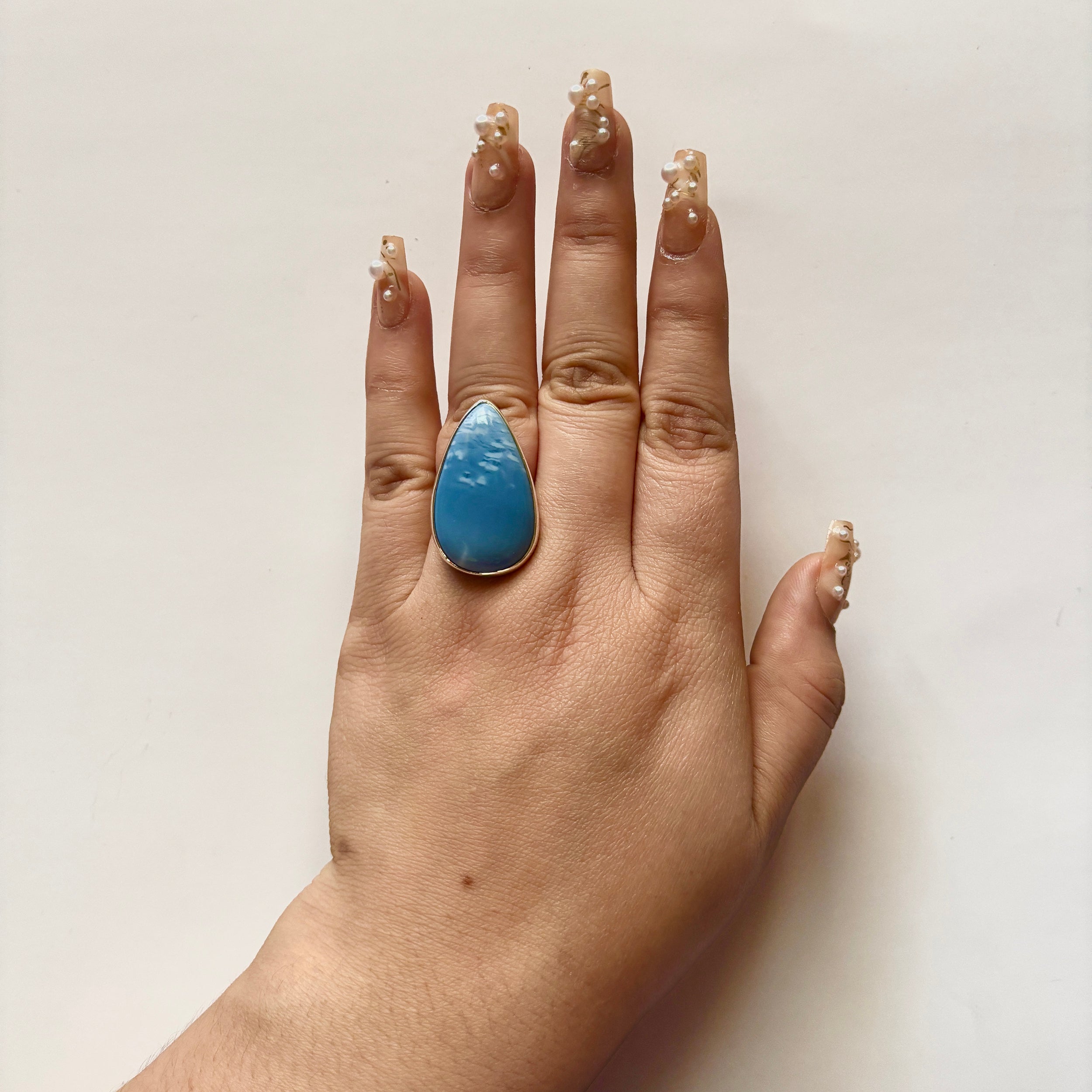 Blue Opal Ring-(BLO-2-18)