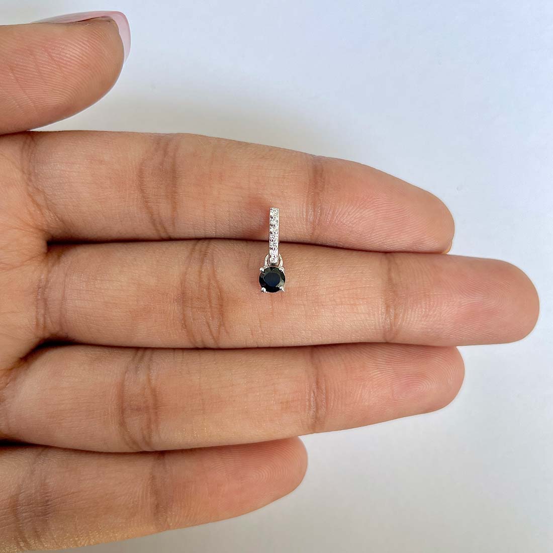 Black Tourmaline Pendant-(BLS-RDP-1166)