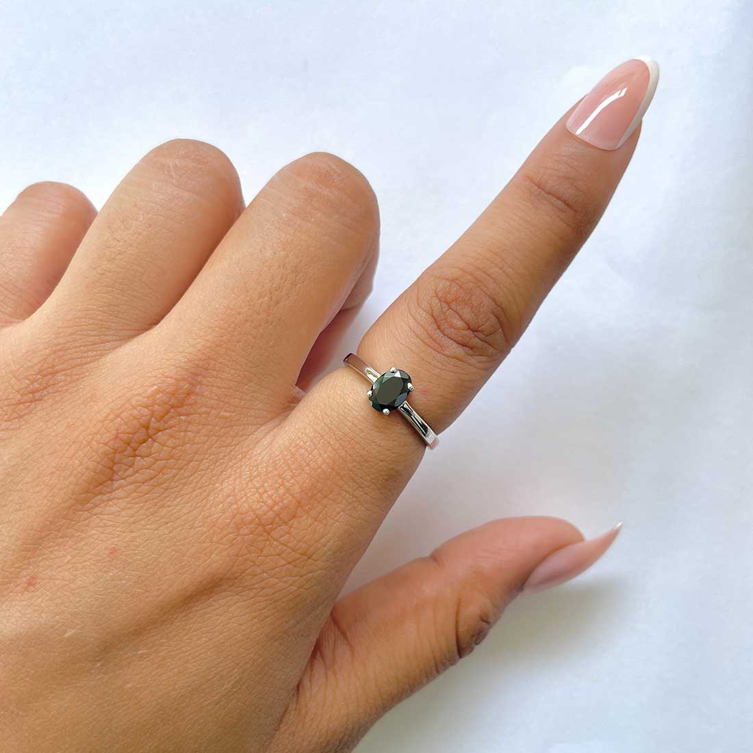 Black Tourmaline Ring-(BLS-RDR-242.)