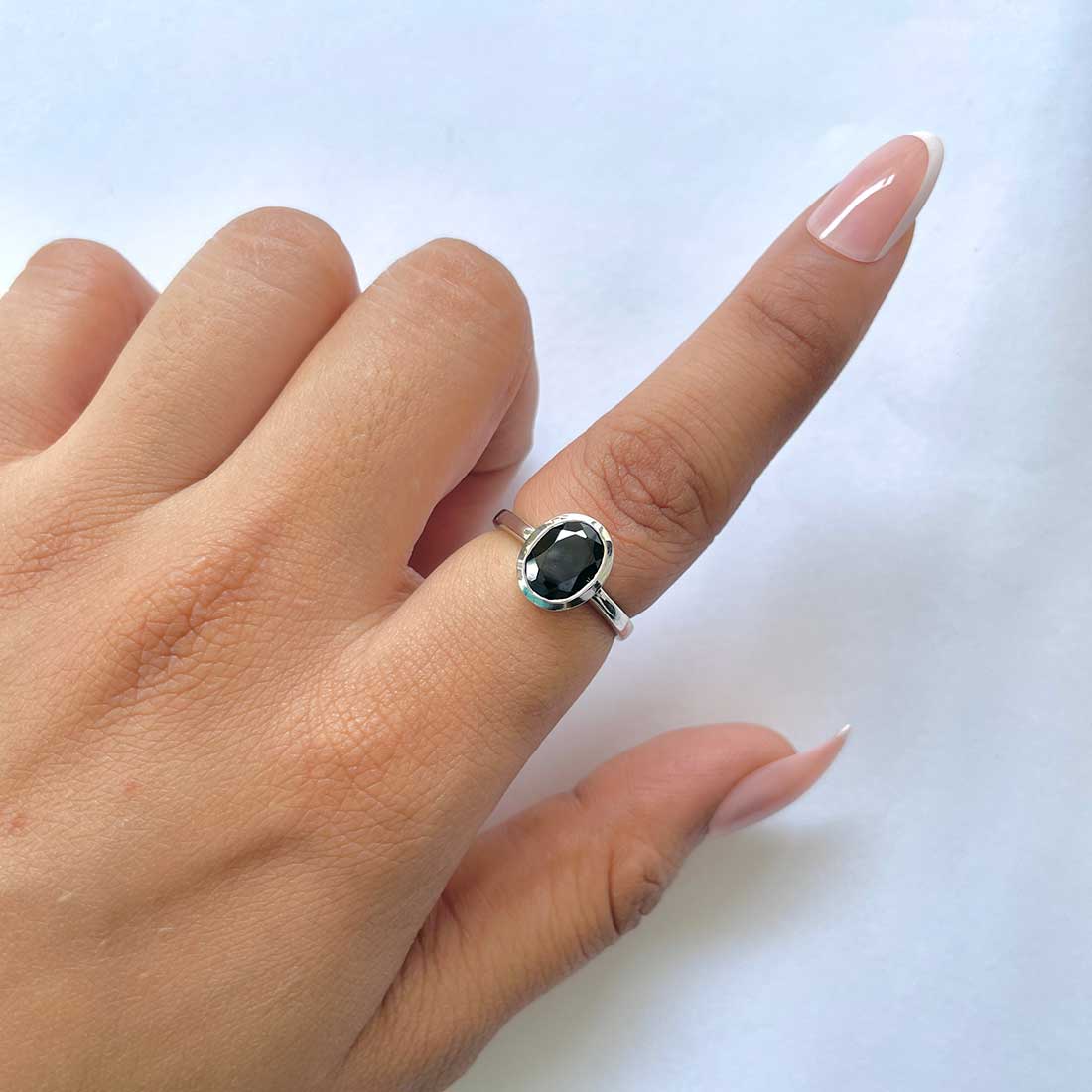 Black Tourmaline Ring-(BLS-RDR-251.)