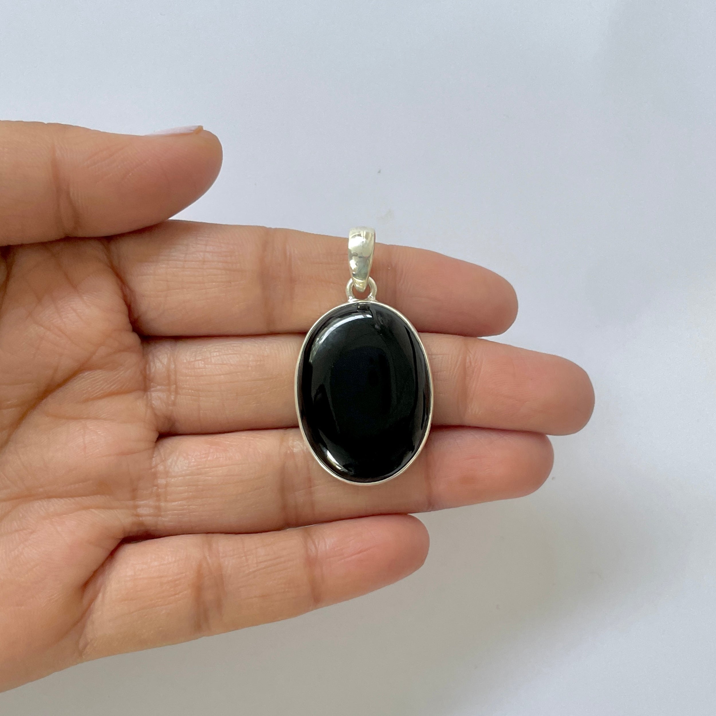 Black Onyx Pendant-(BOX-1-10)
