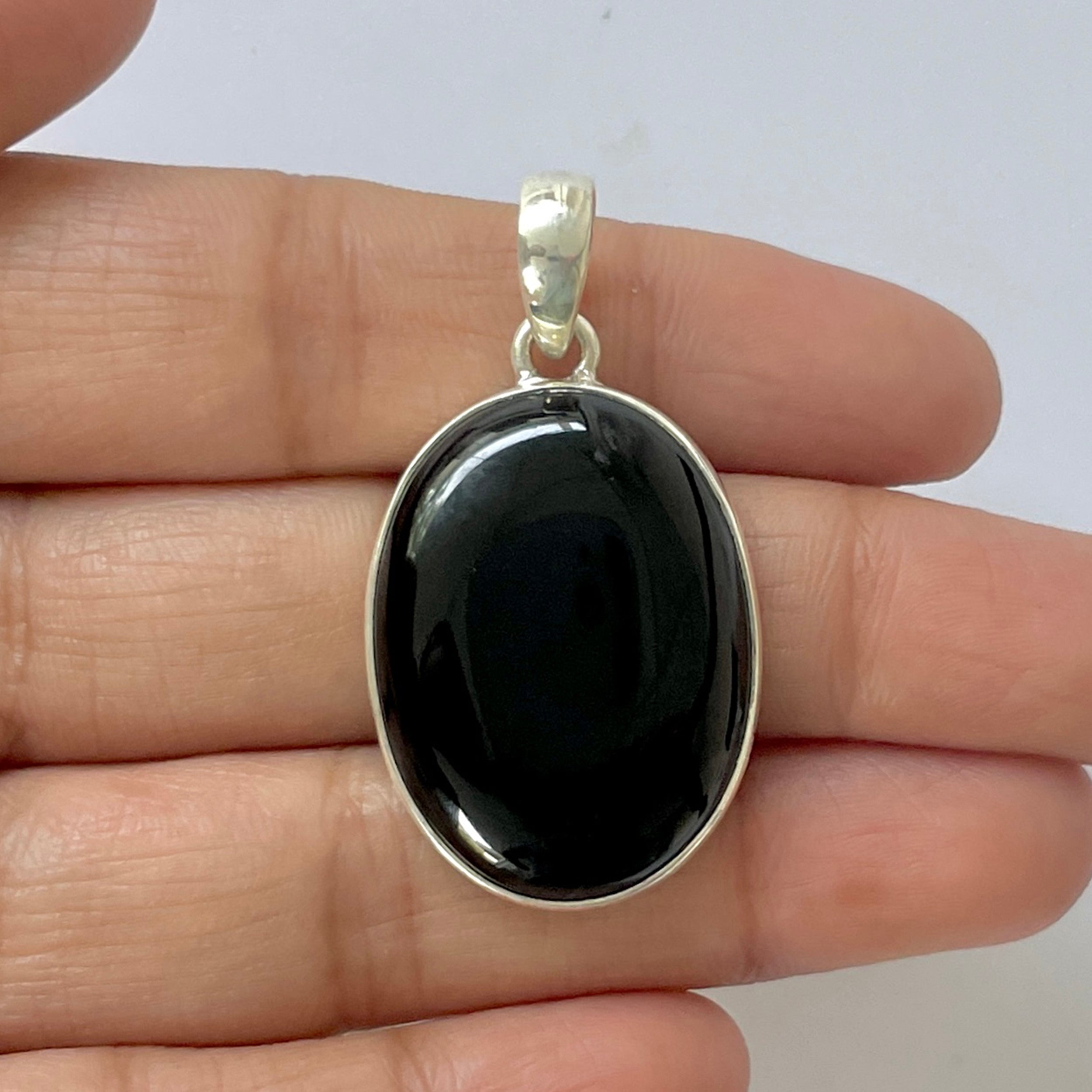 Black Onyx Pendant-(BOX-1-10)