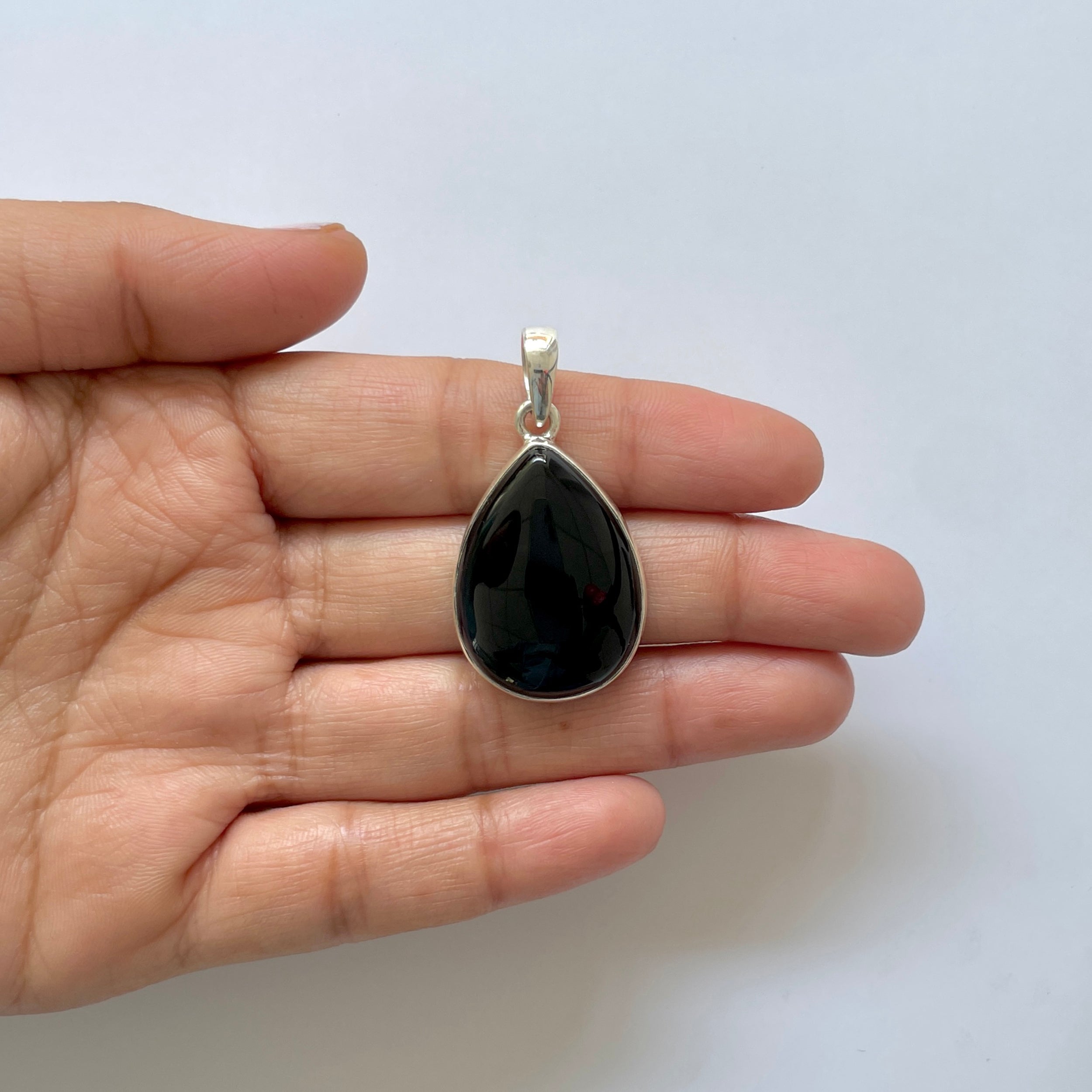 Black Onyx Pendant-(BOX-1-12)