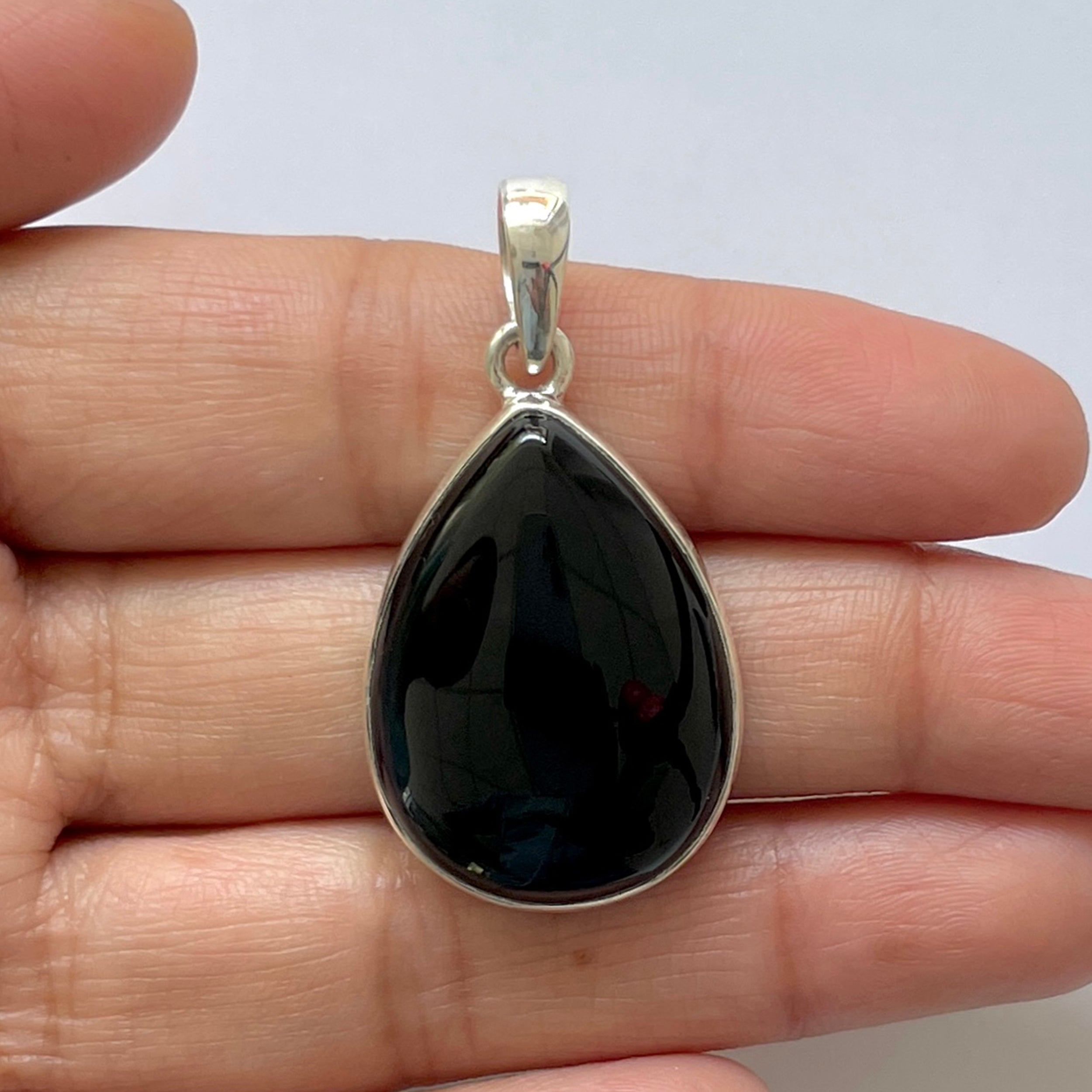 Black Onyx Pendant-(BOX-1-12)