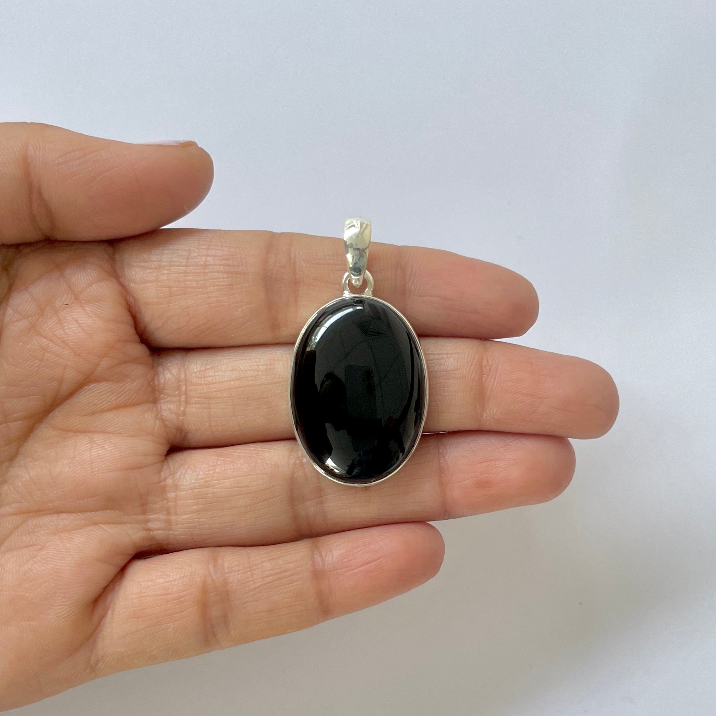 Black Onyx Pendant-(BOX-1-14)