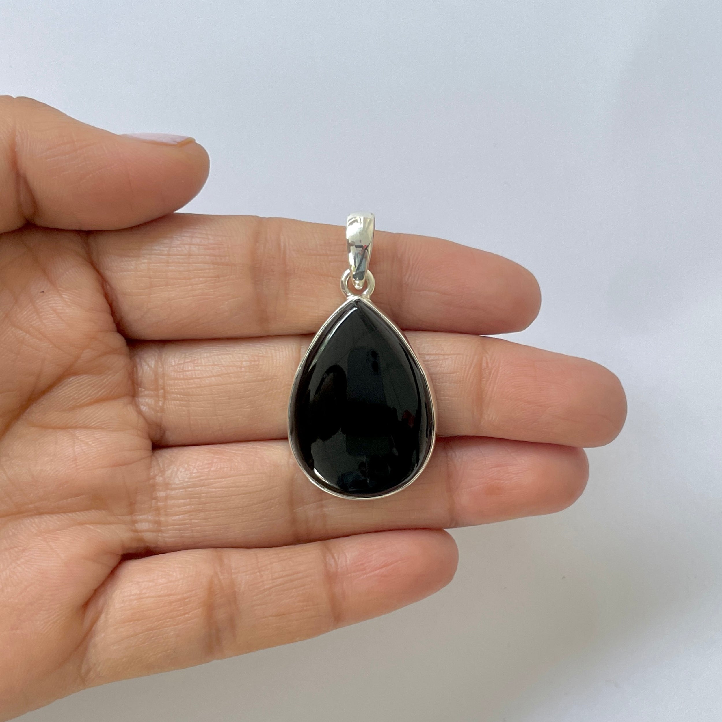 Black Onyx Pendant-(BOX-1-16)