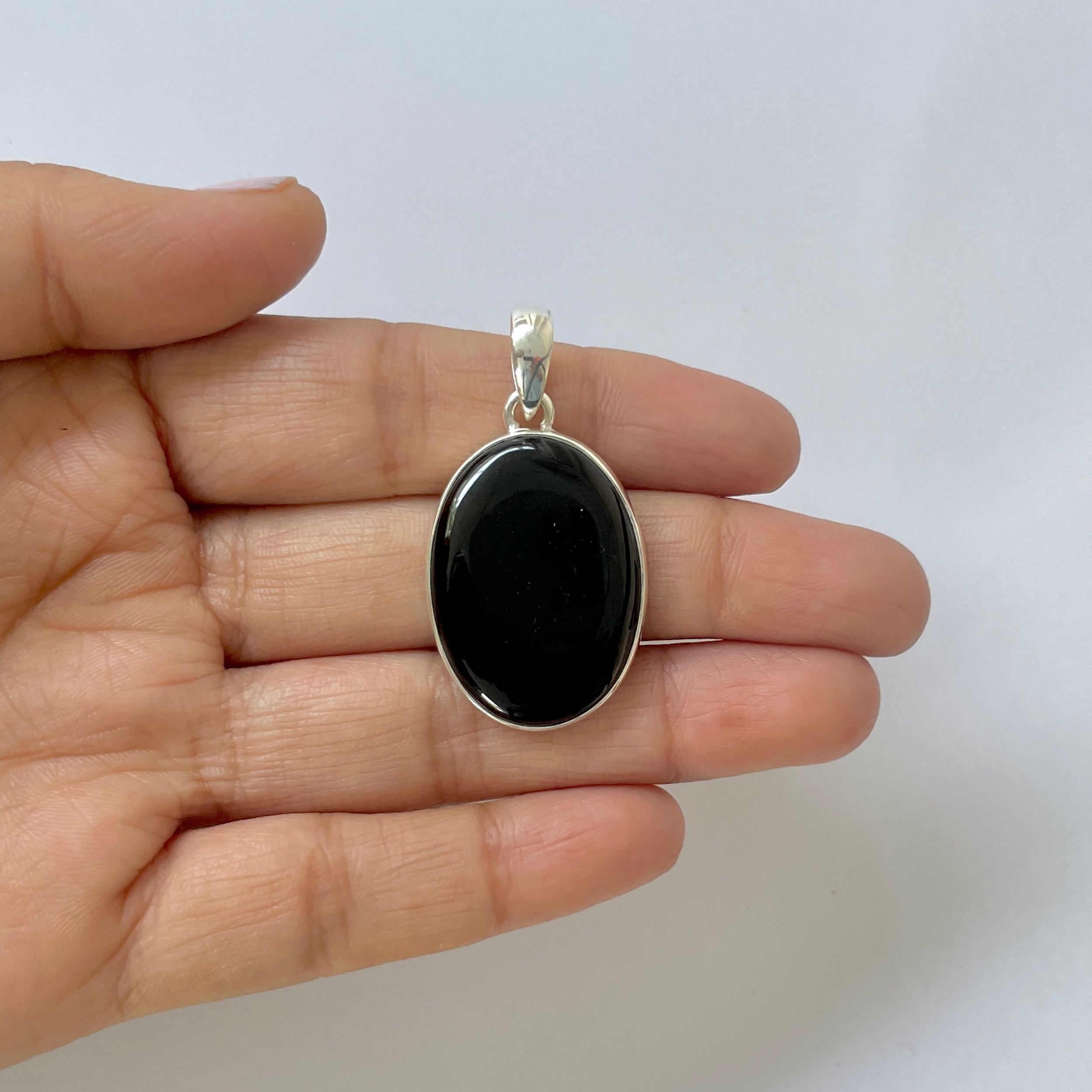 Black Onyx Pendant-(BOX-1-24)