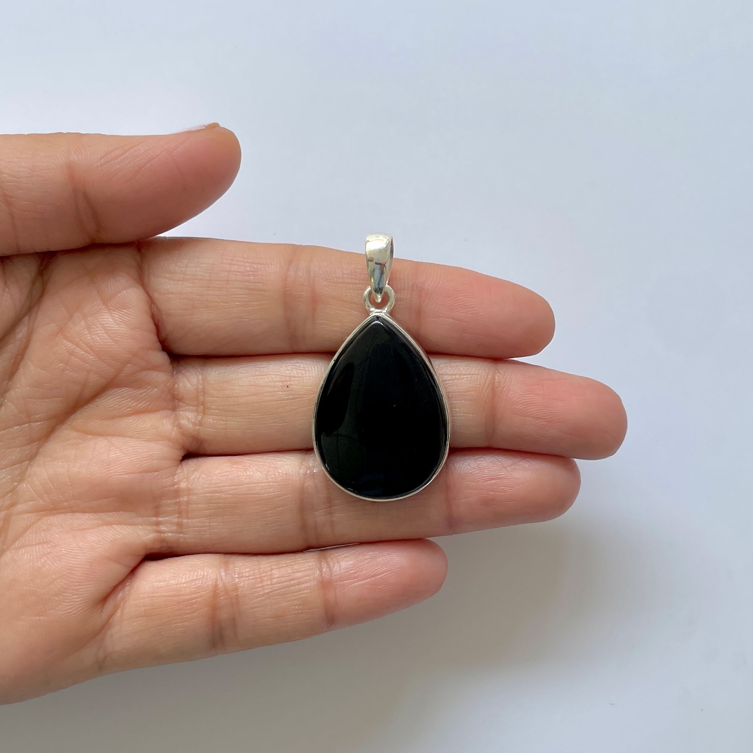 Black Onyx Pendant-(BOX-1-26)