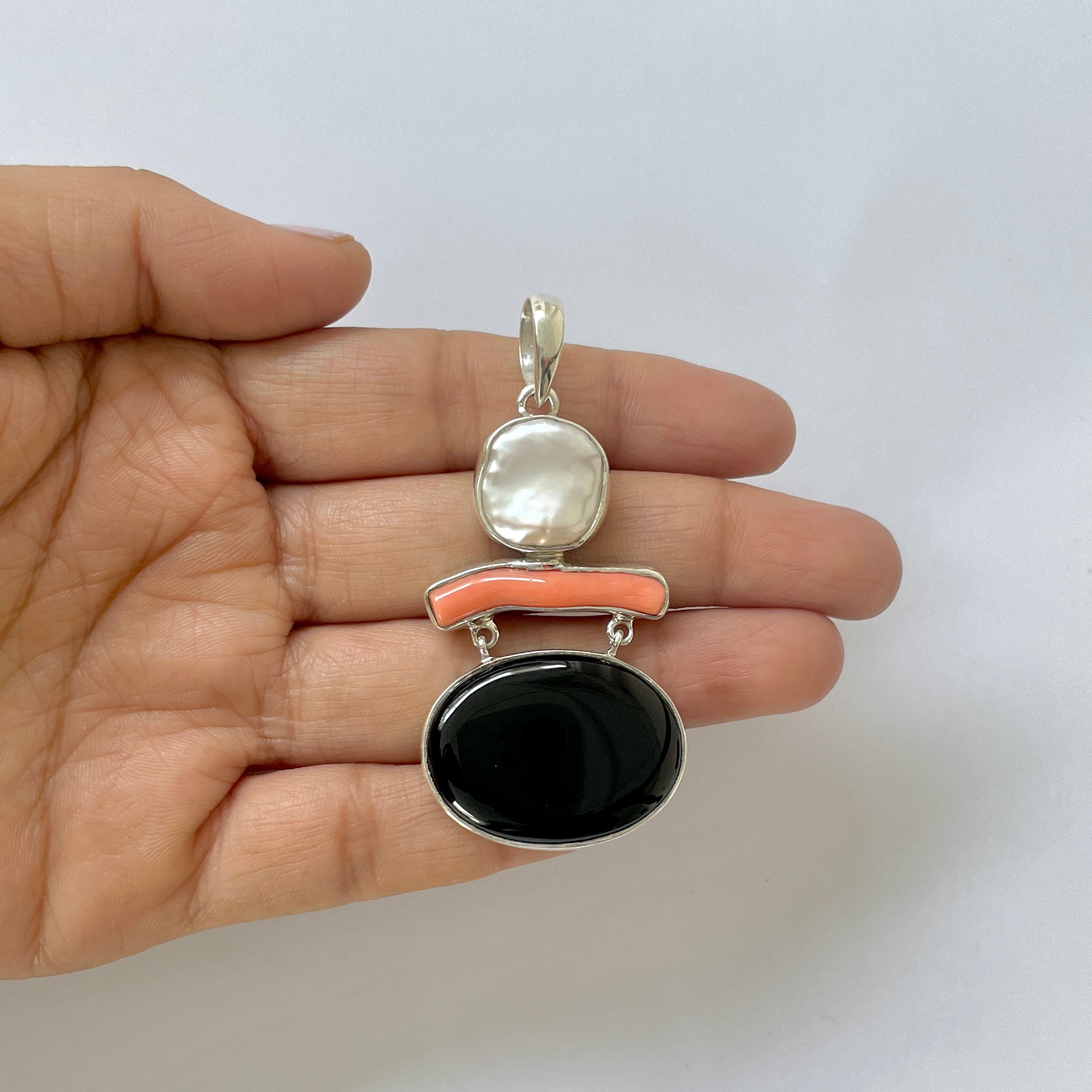 Black Onyx Pendant-(BOX-1-3)