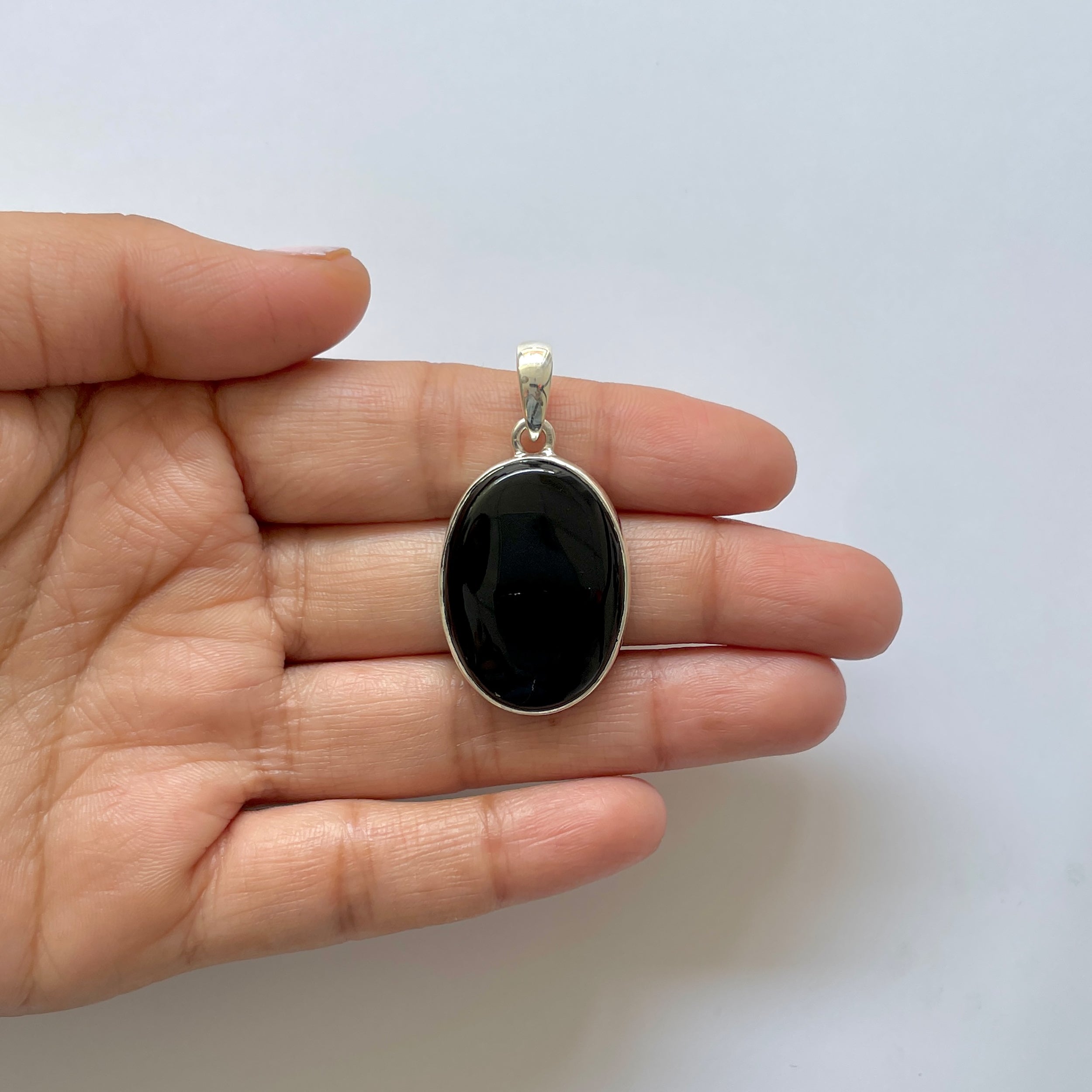 Black Onyx Pendant-(BOX-1-31)