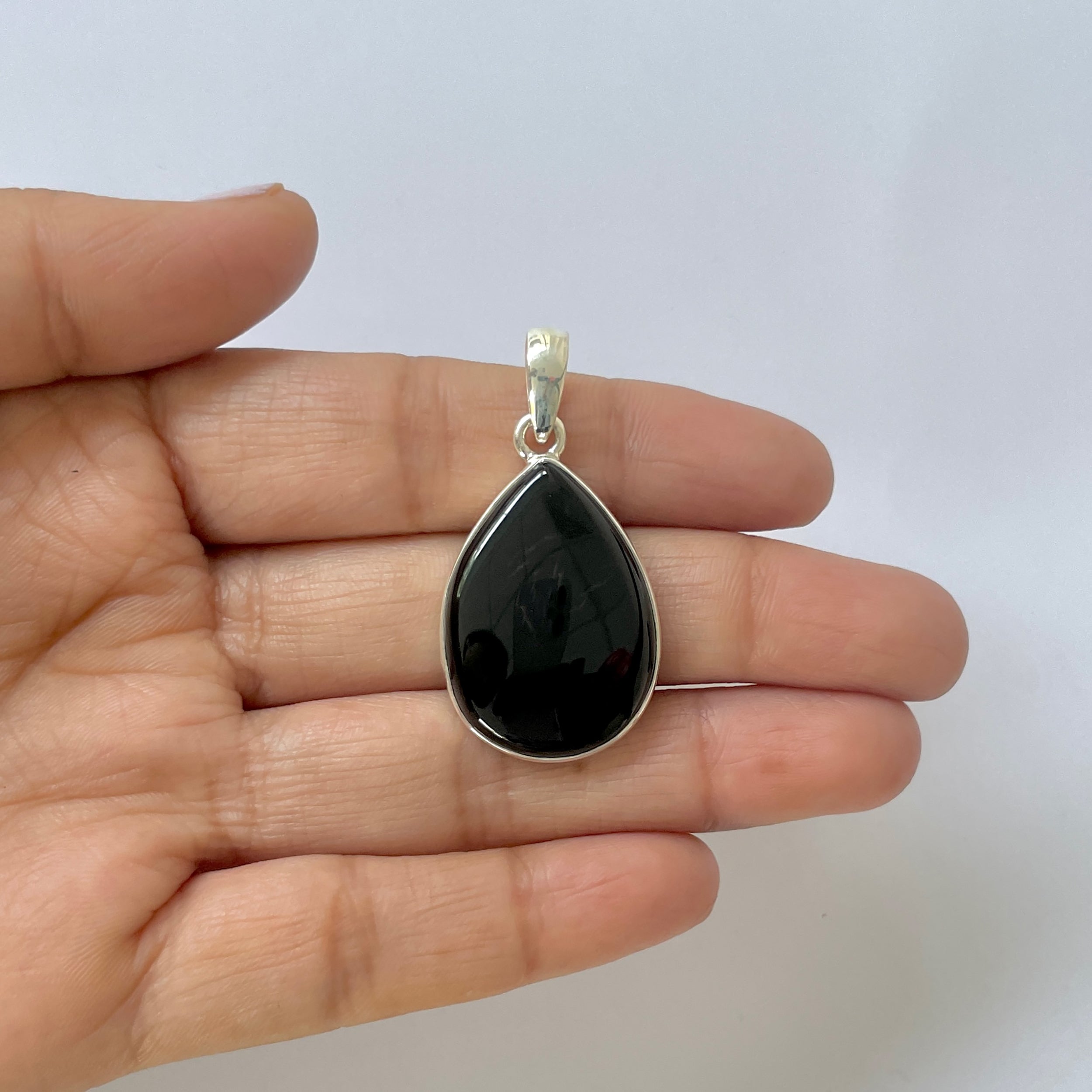 Black Onyx Pendant-(BOX-1-36)