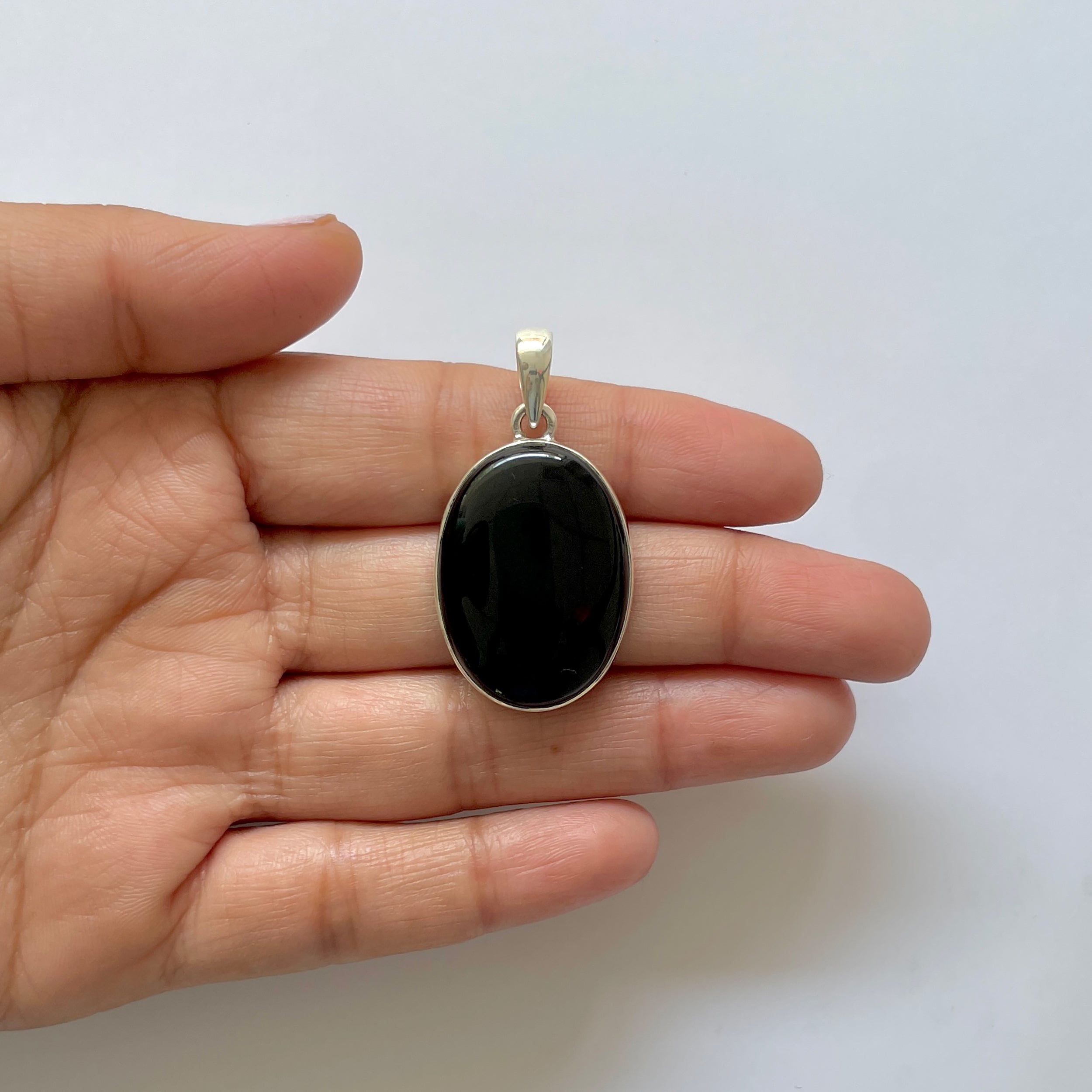 Black Onyx Pendant-(BOX-1-37)