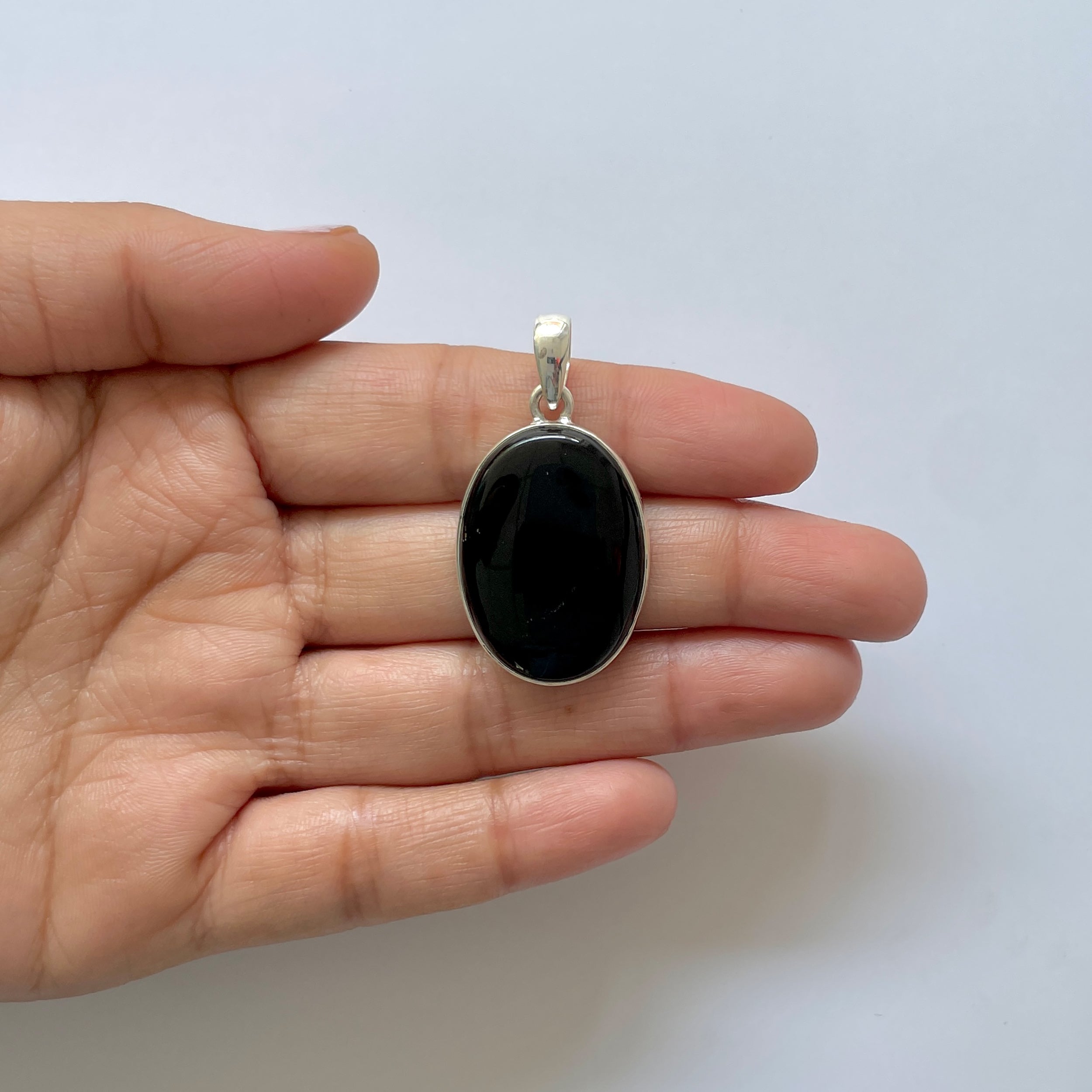 Black Onyx Pendant-(BOX-1-38)