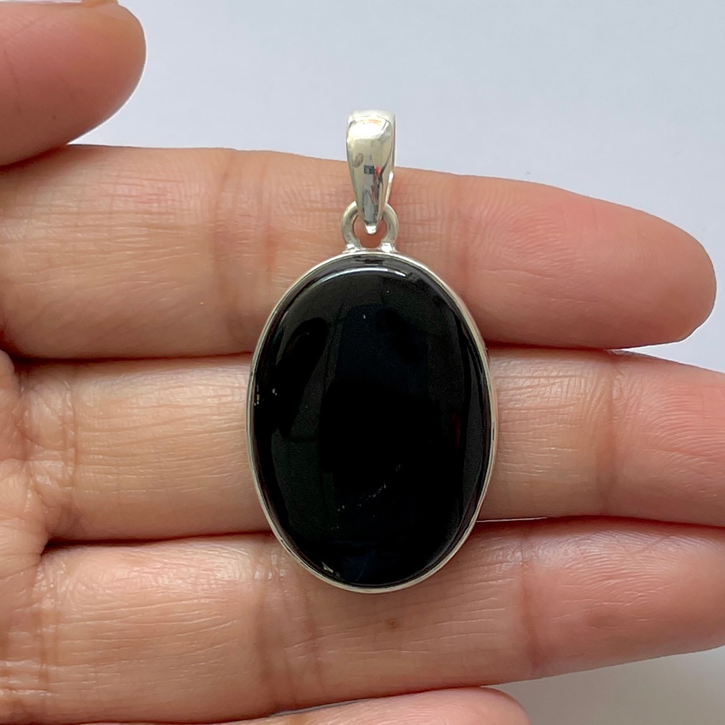 Black Onyx Pendant-(BOX-1-38)