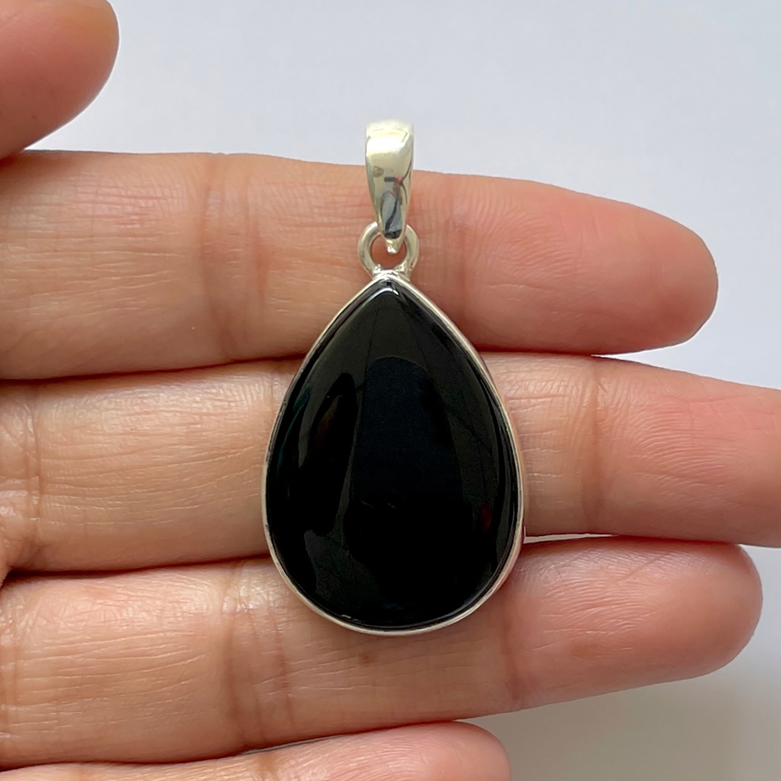 Black Onyx Pendant-(BOX-1-41)