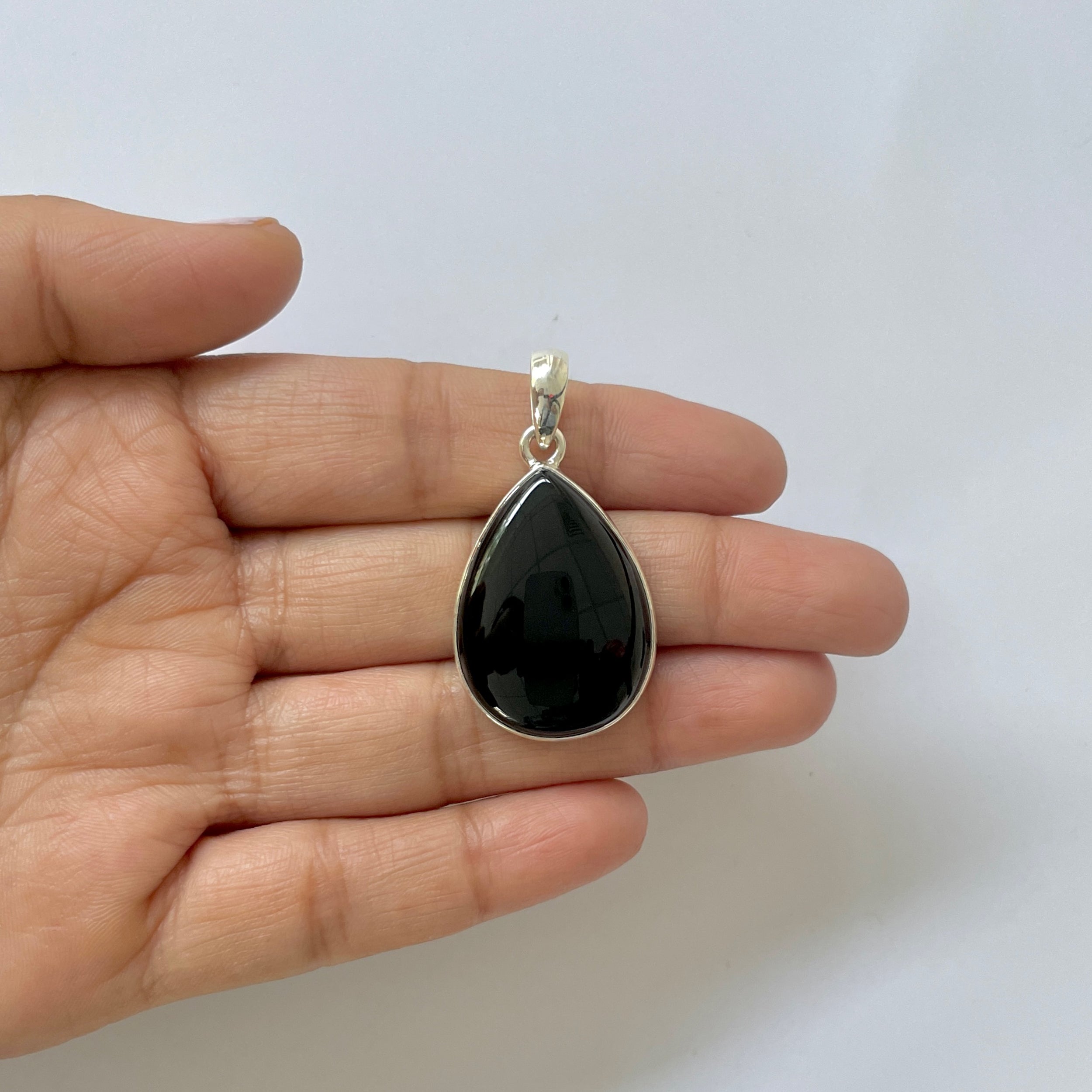 Black Onyx Pendant-(BOX-1-43)