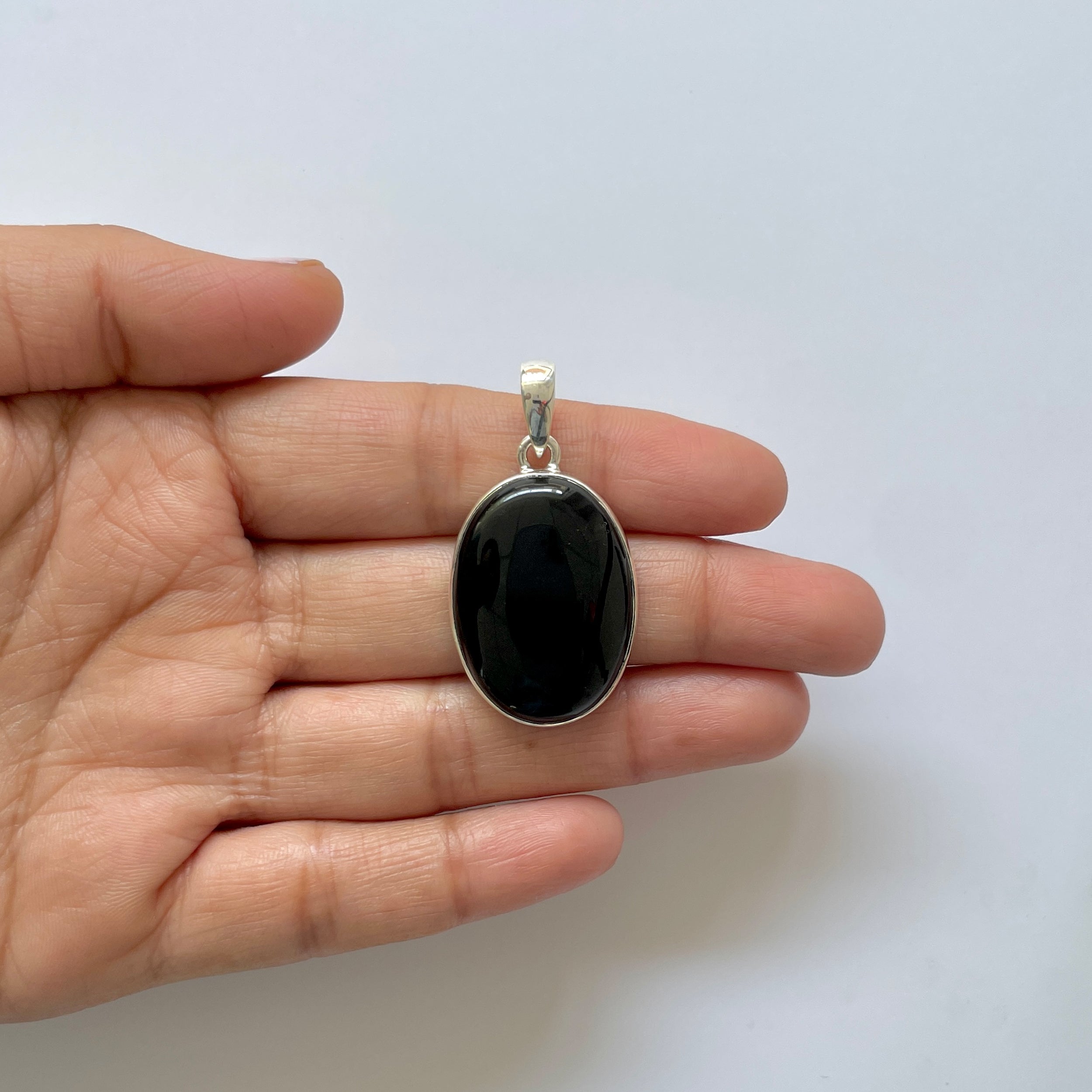 Black Onyx Pendant-(BOX-1-44)