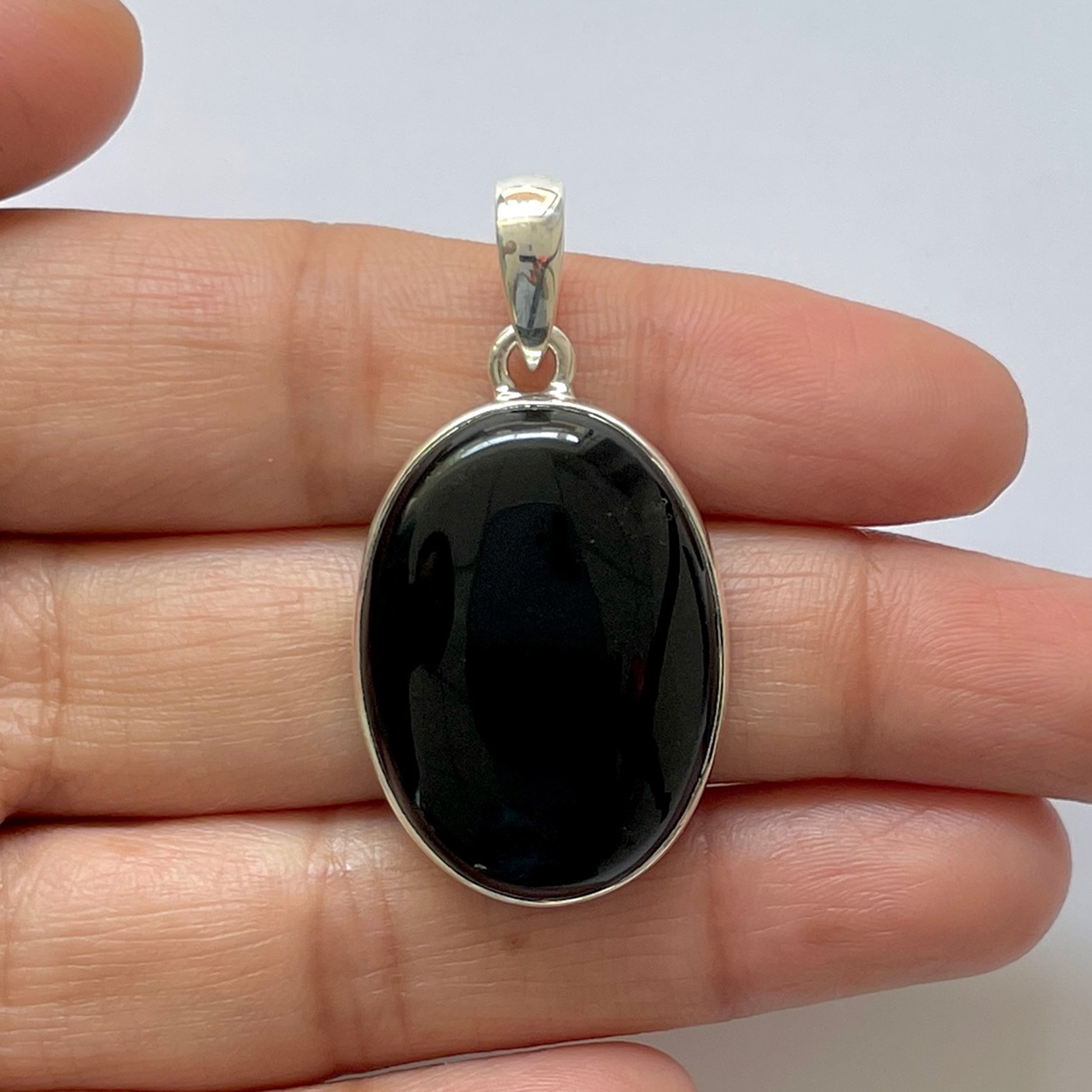 Black Onyx Pendant-(BOX-1-44)