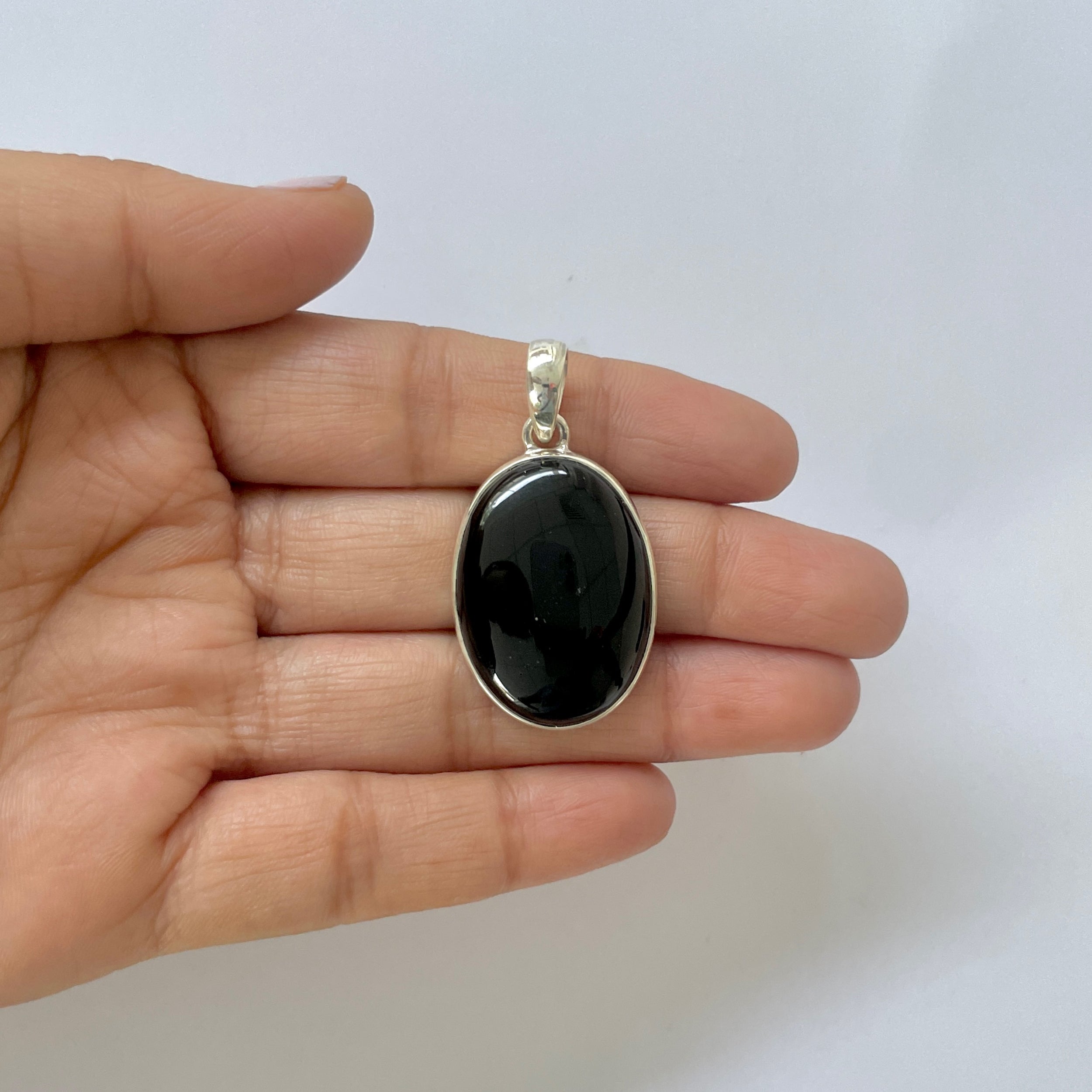 Black Onyx Pendant-(BOX-1-45)