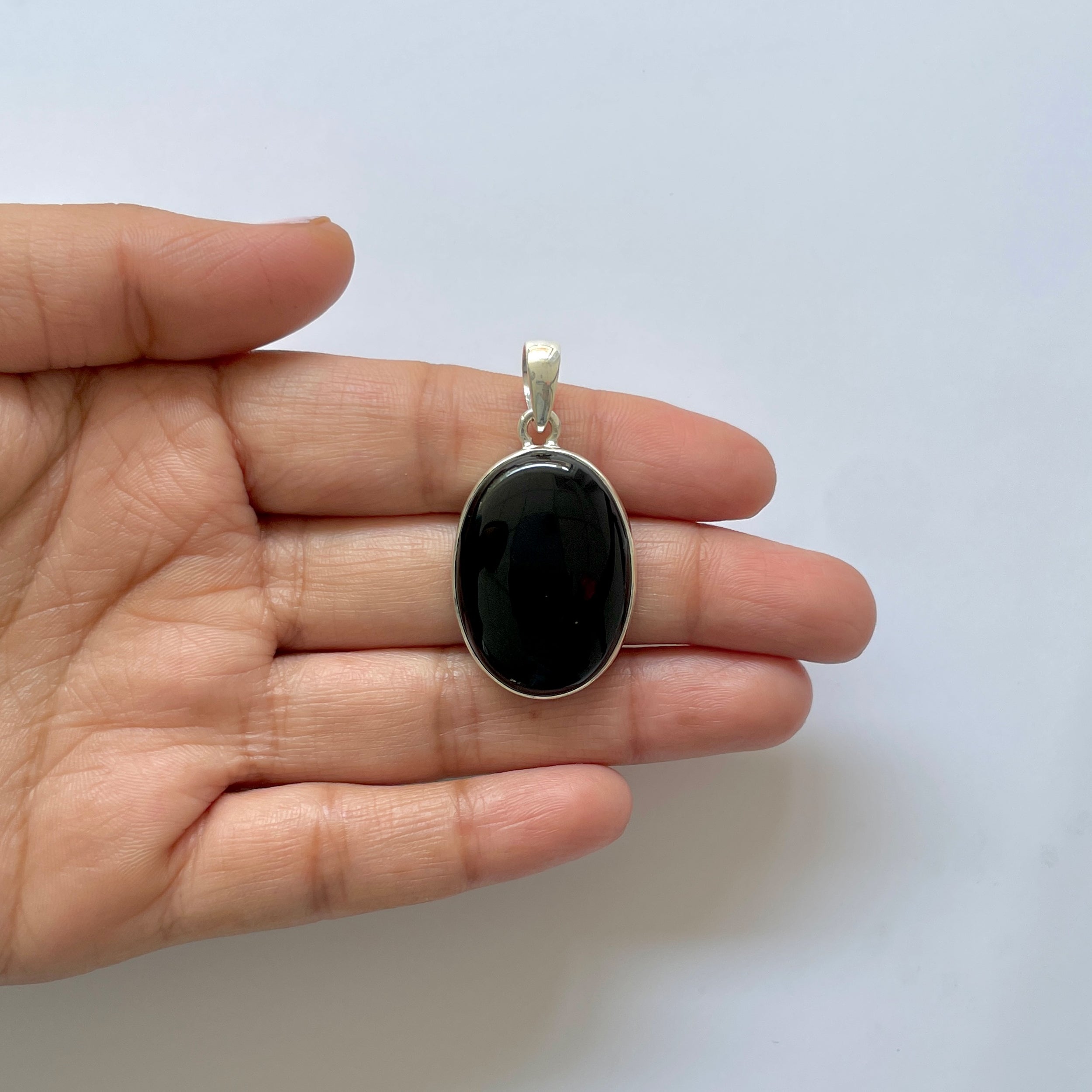 Black Onyx Pendant-(BOX-1-46)