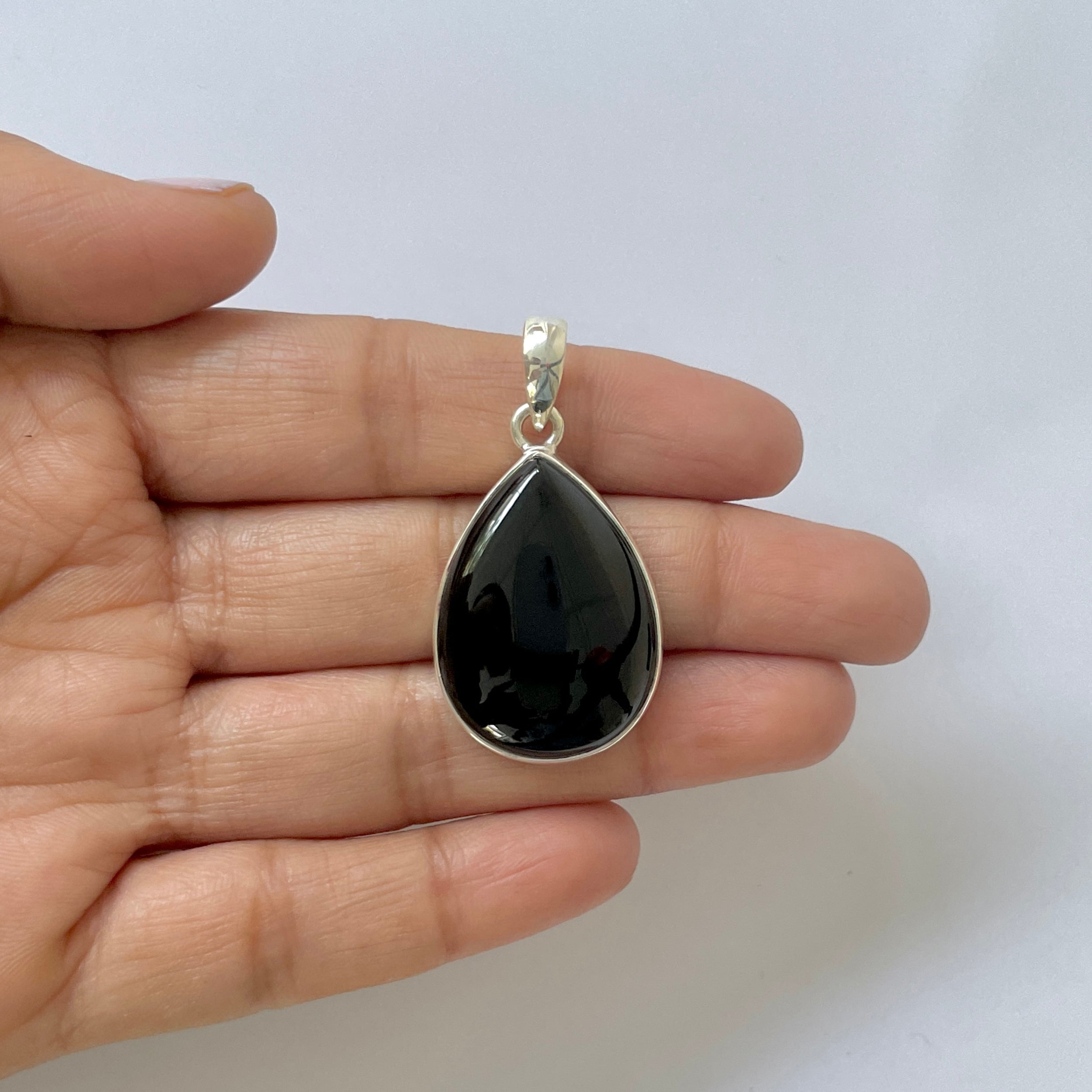 Black Onyx Pendant-(BOX-1-6)