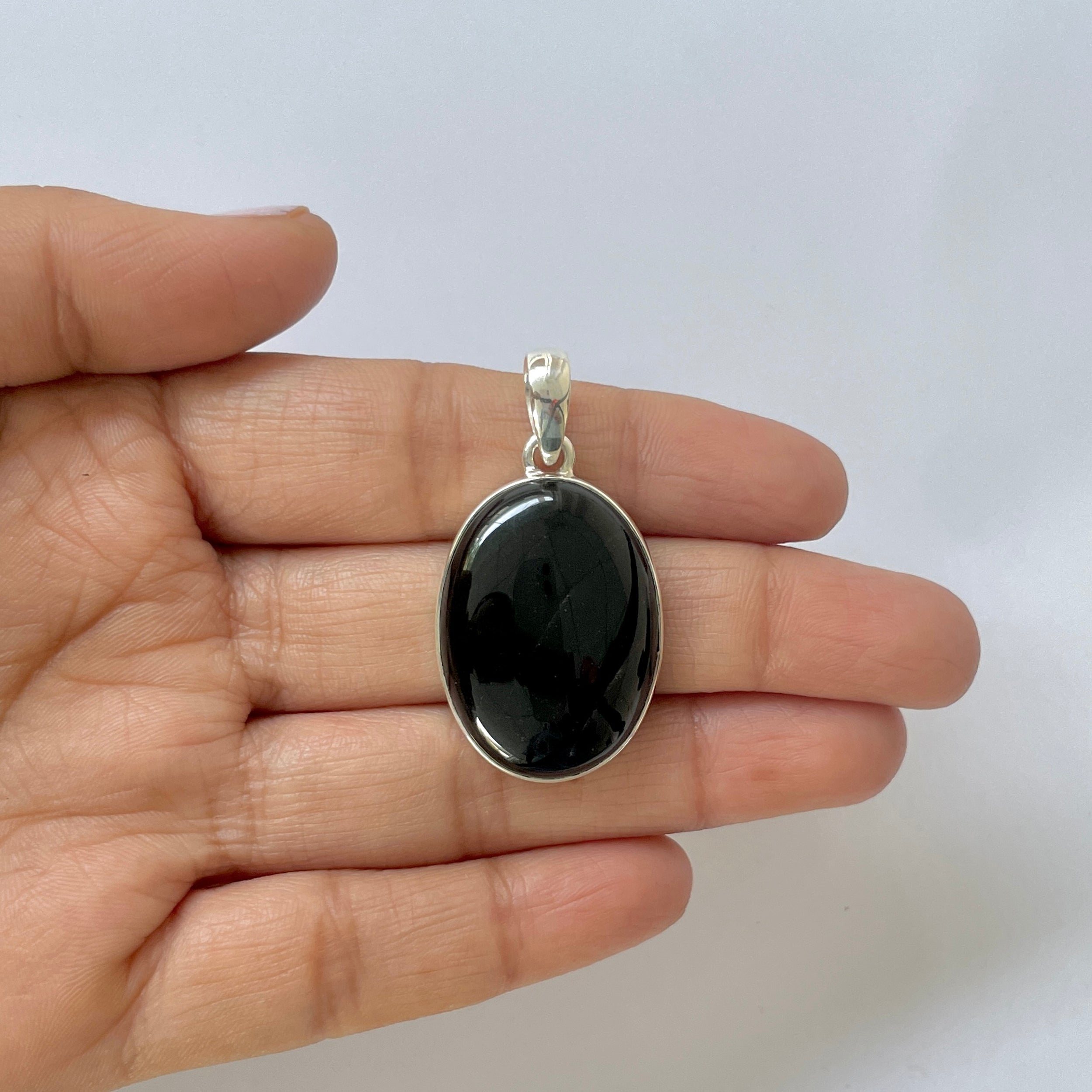 Black Onyx Pendant-(BOX-1-9)