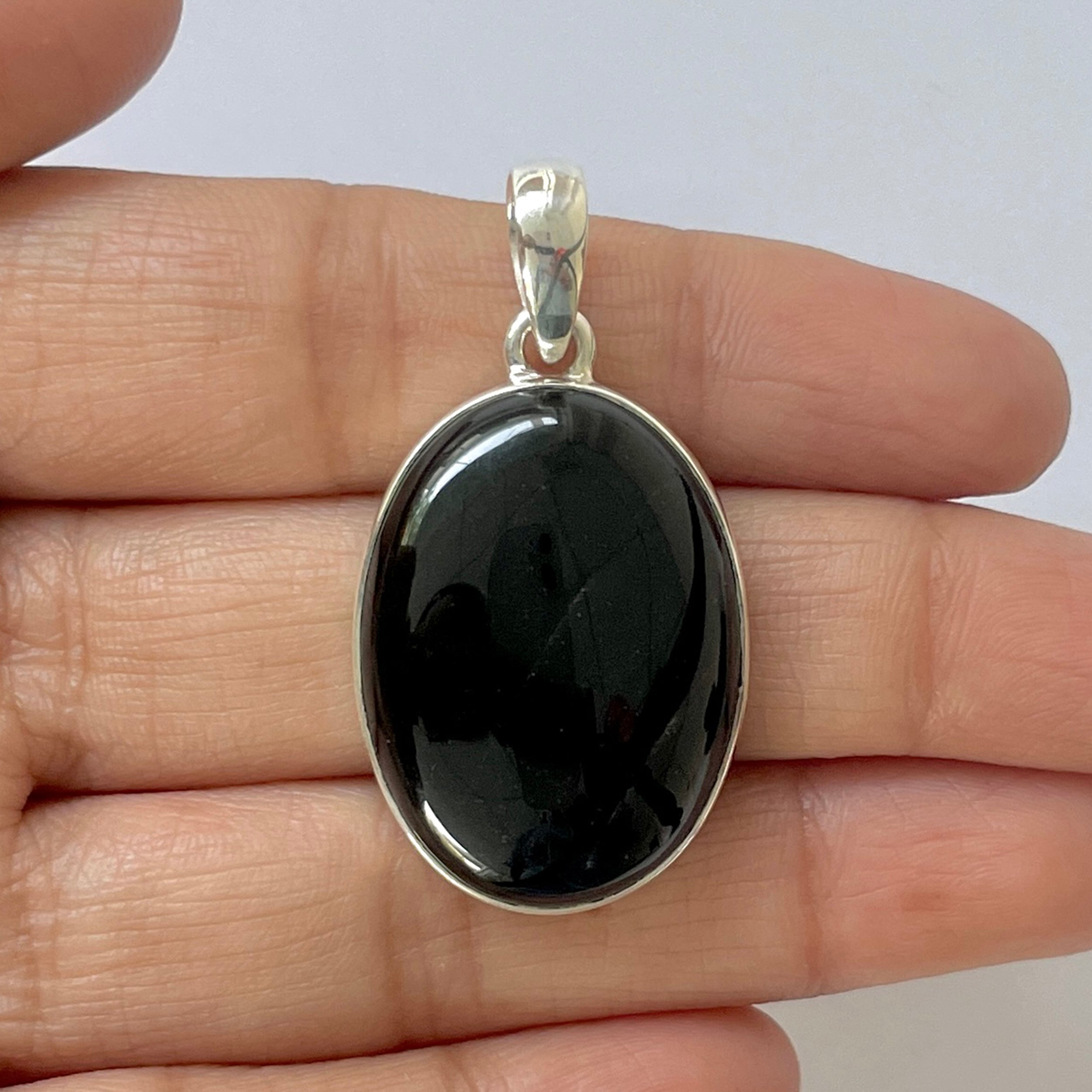 Black Onyx Pendant-(BOX-1-9)