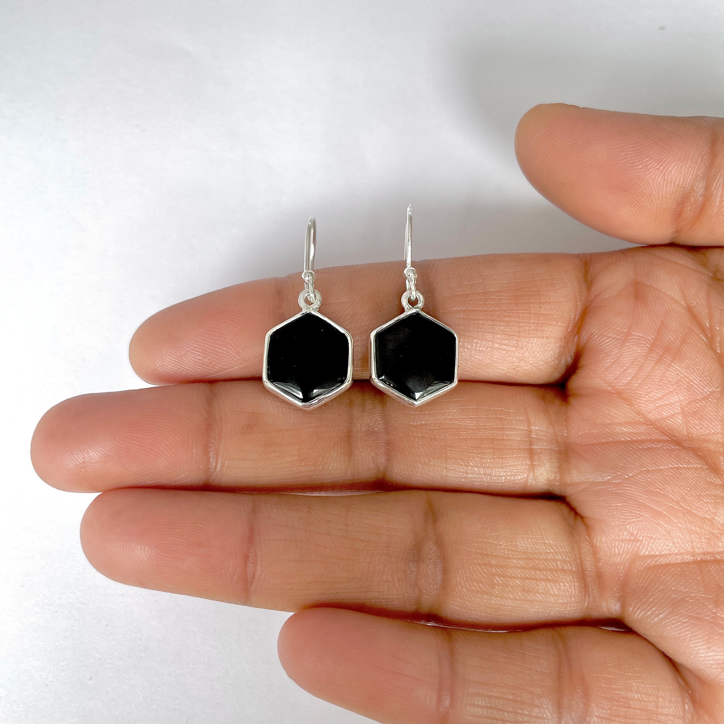 Black Onyx Earring-(BOX-3-10)