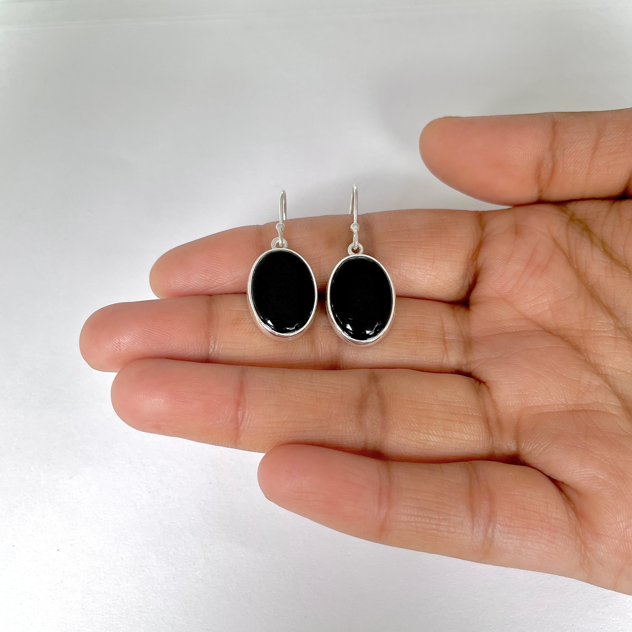 Black Onyx Earring-(BOX-3-19)