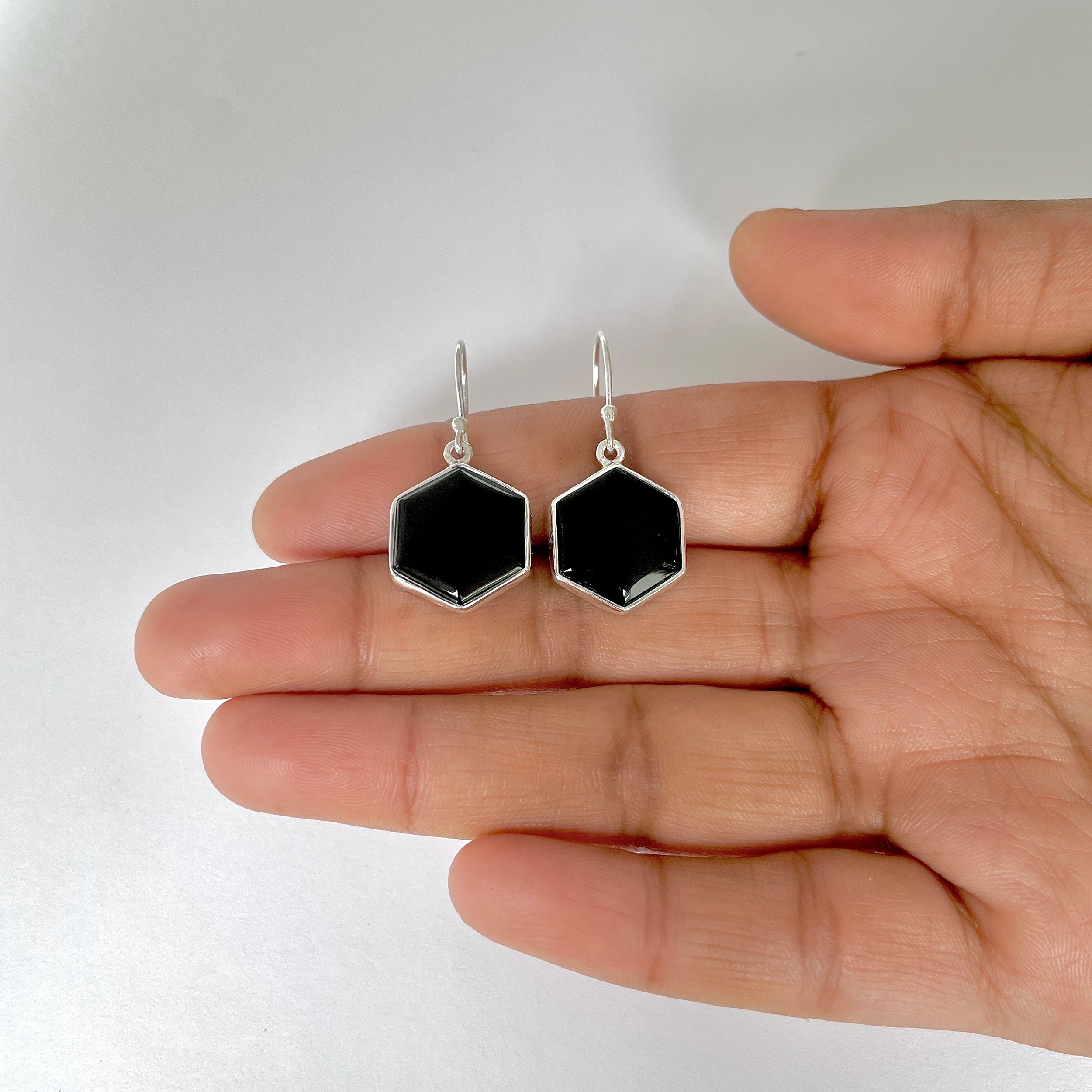 Black Onyx Earring-(BOX-3-21)