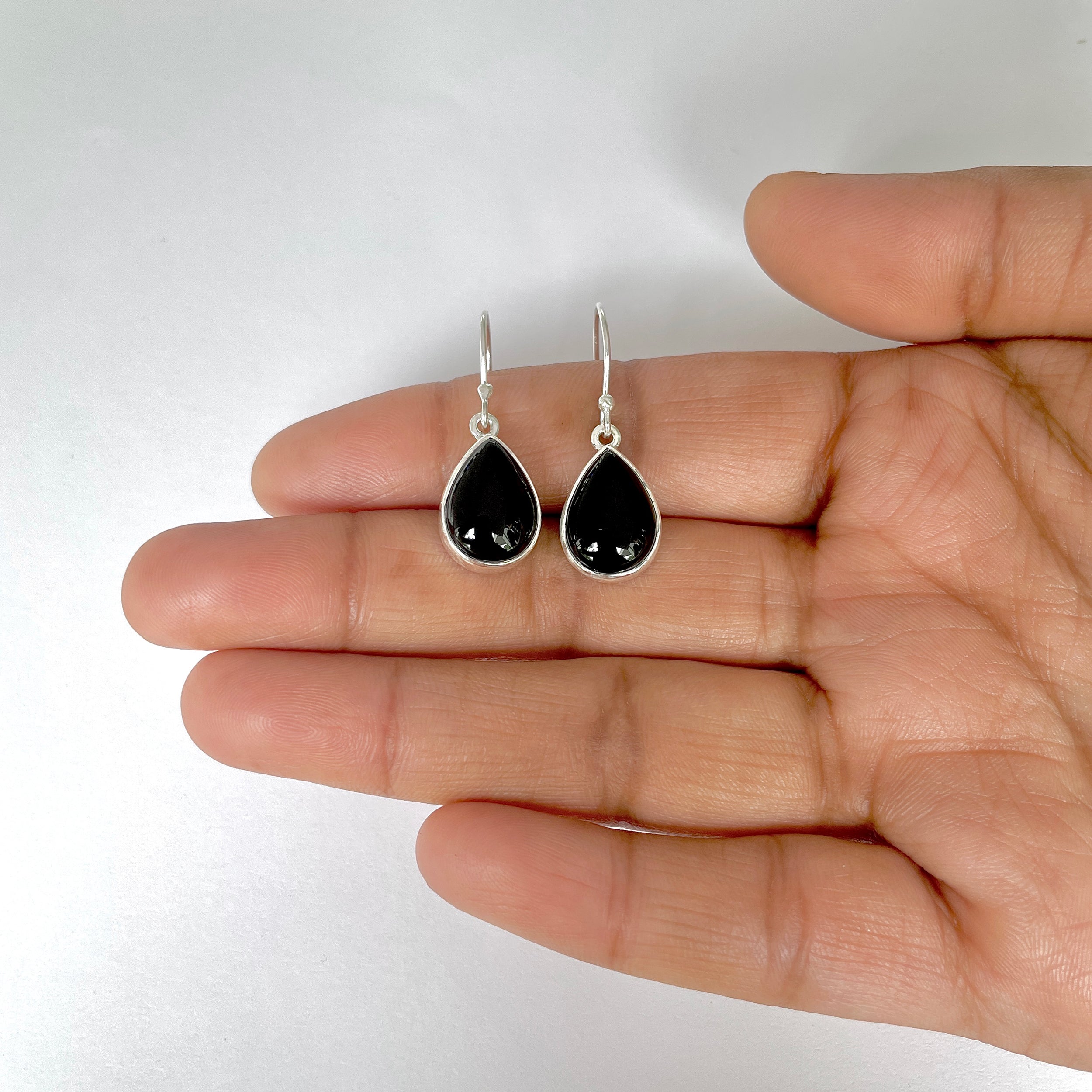 Black Onyx Earring-(BOX-3-25)