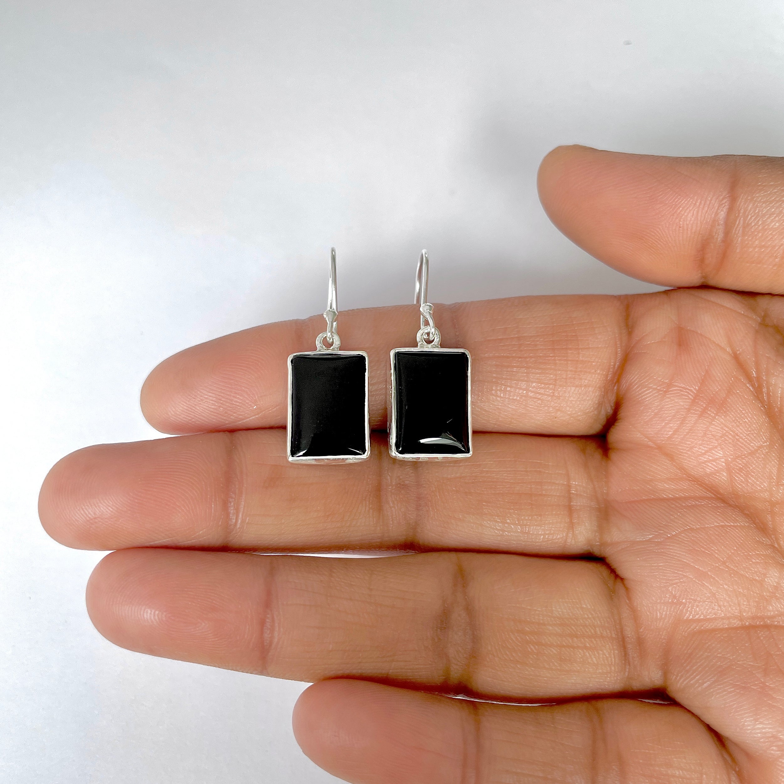 Black Onyx Earring-(BOX-3-3)