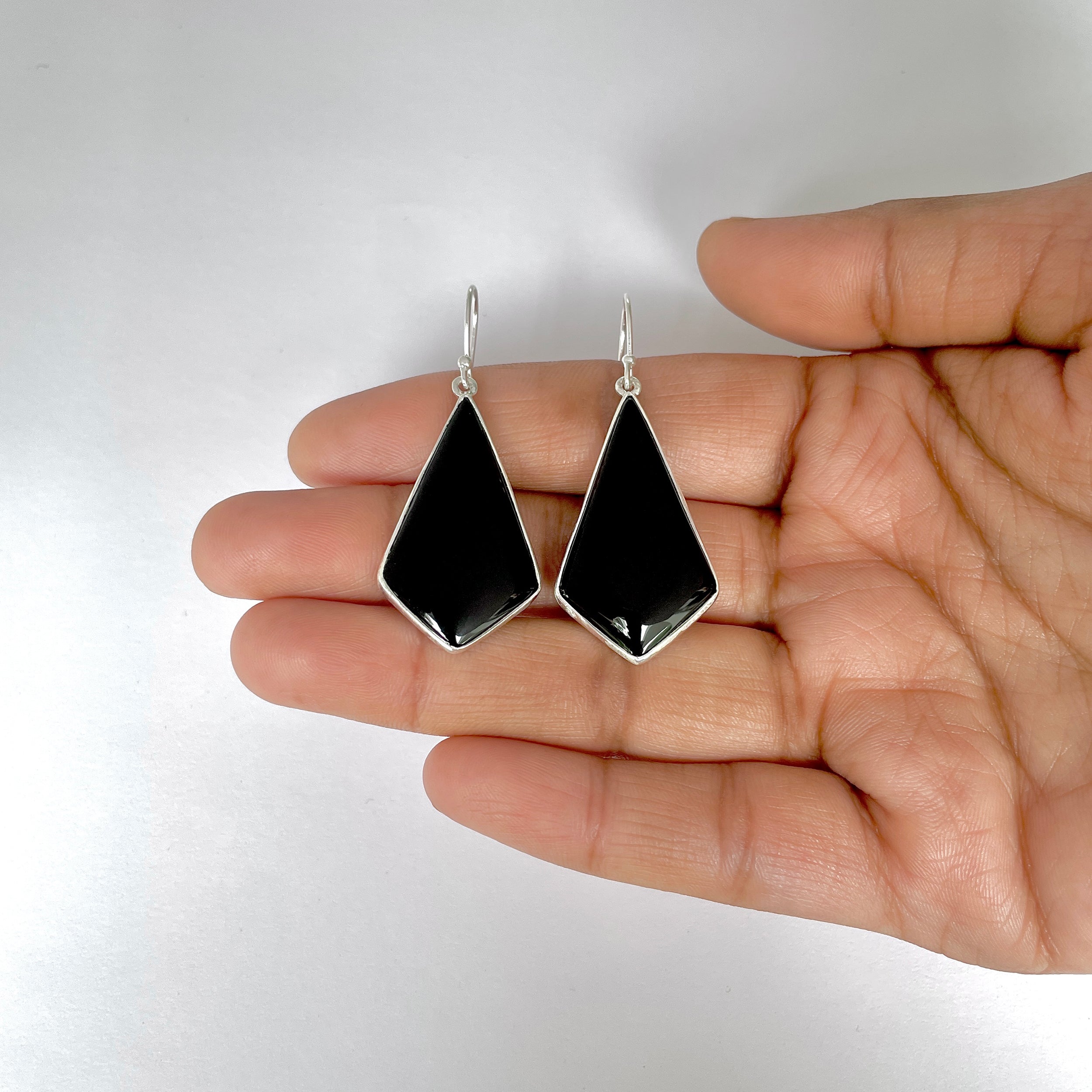 Black Onyx Earring-(BOX-3-35)
