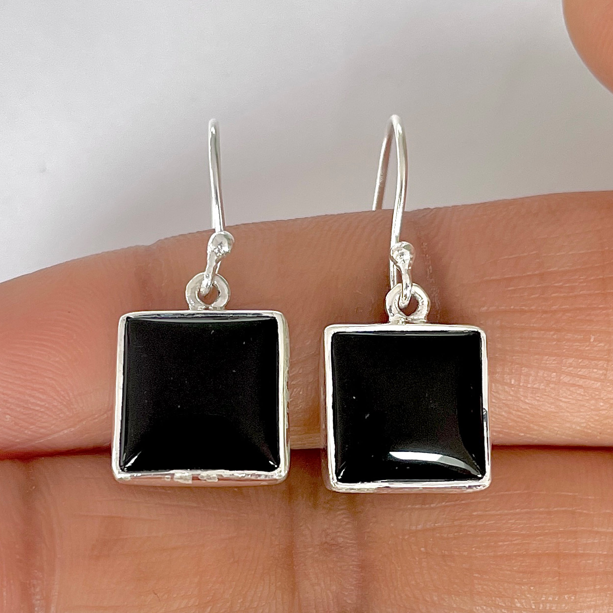 Black Onyx Earring-(BOX-3-36)