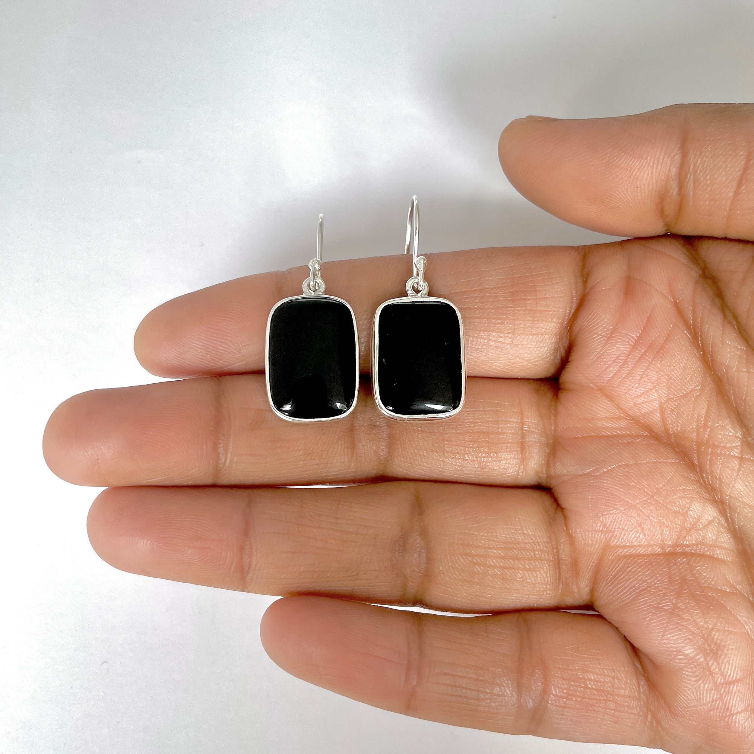 Black Onyx Earring-(BOX-3-39)